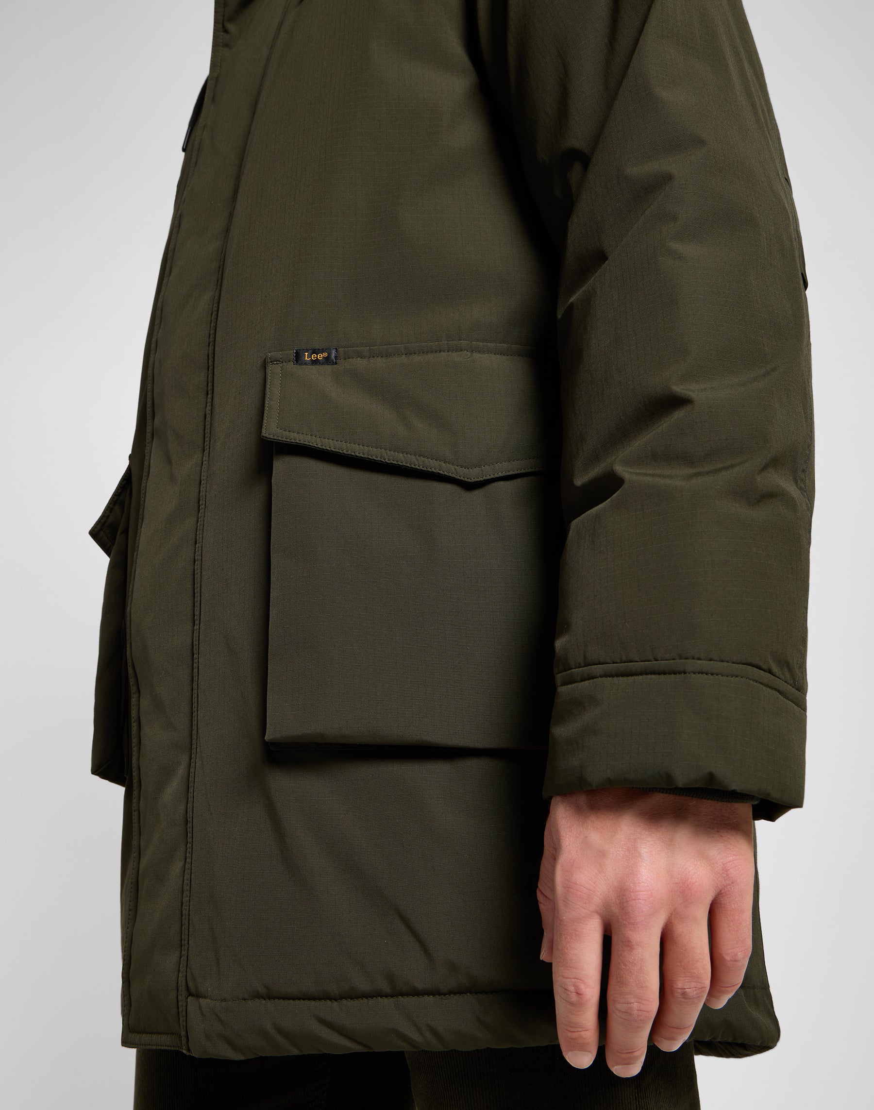 Tactical Parka in Olive Night Vestes Lee   