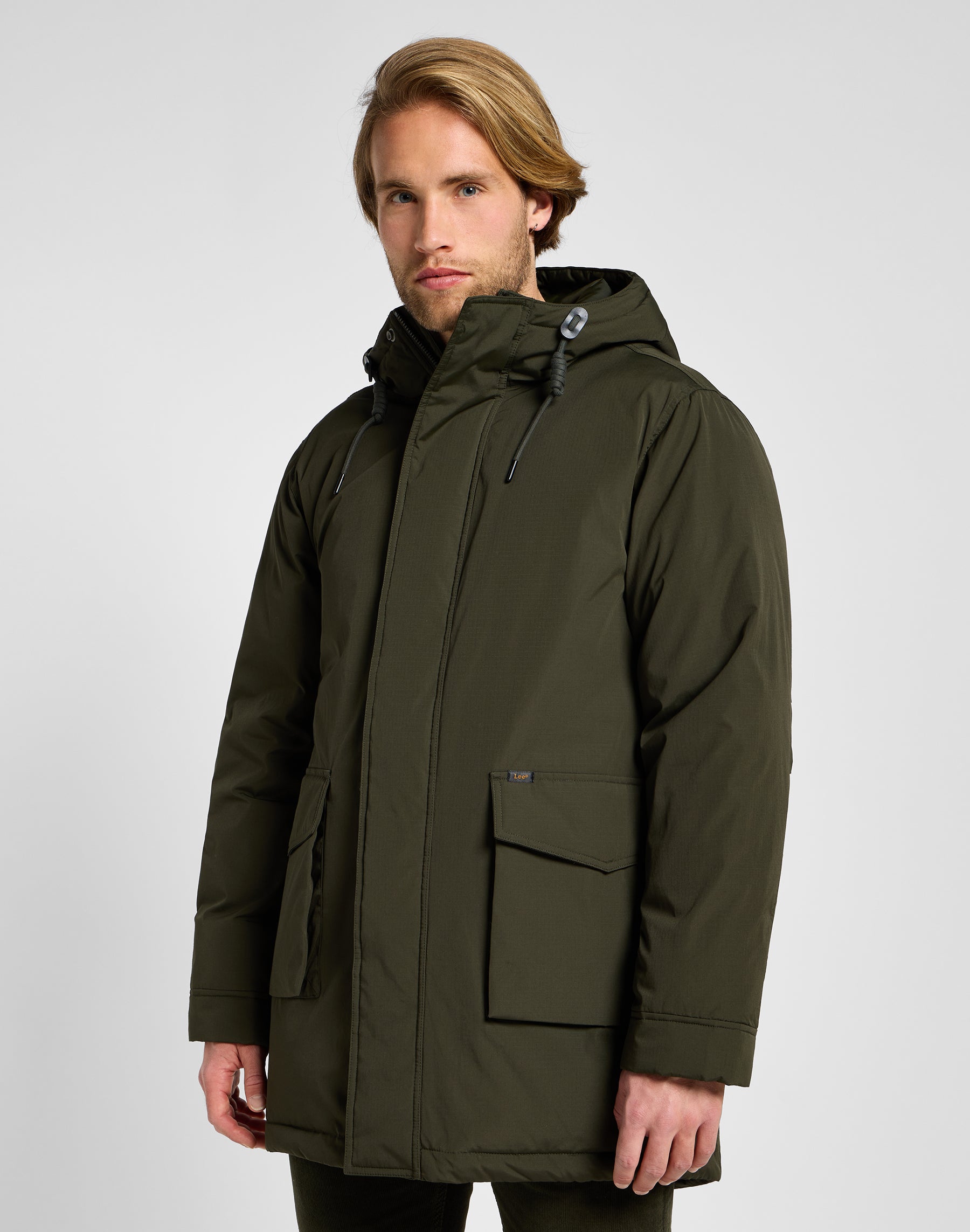 Tactical Parka in Olive Night Vestes Lee   