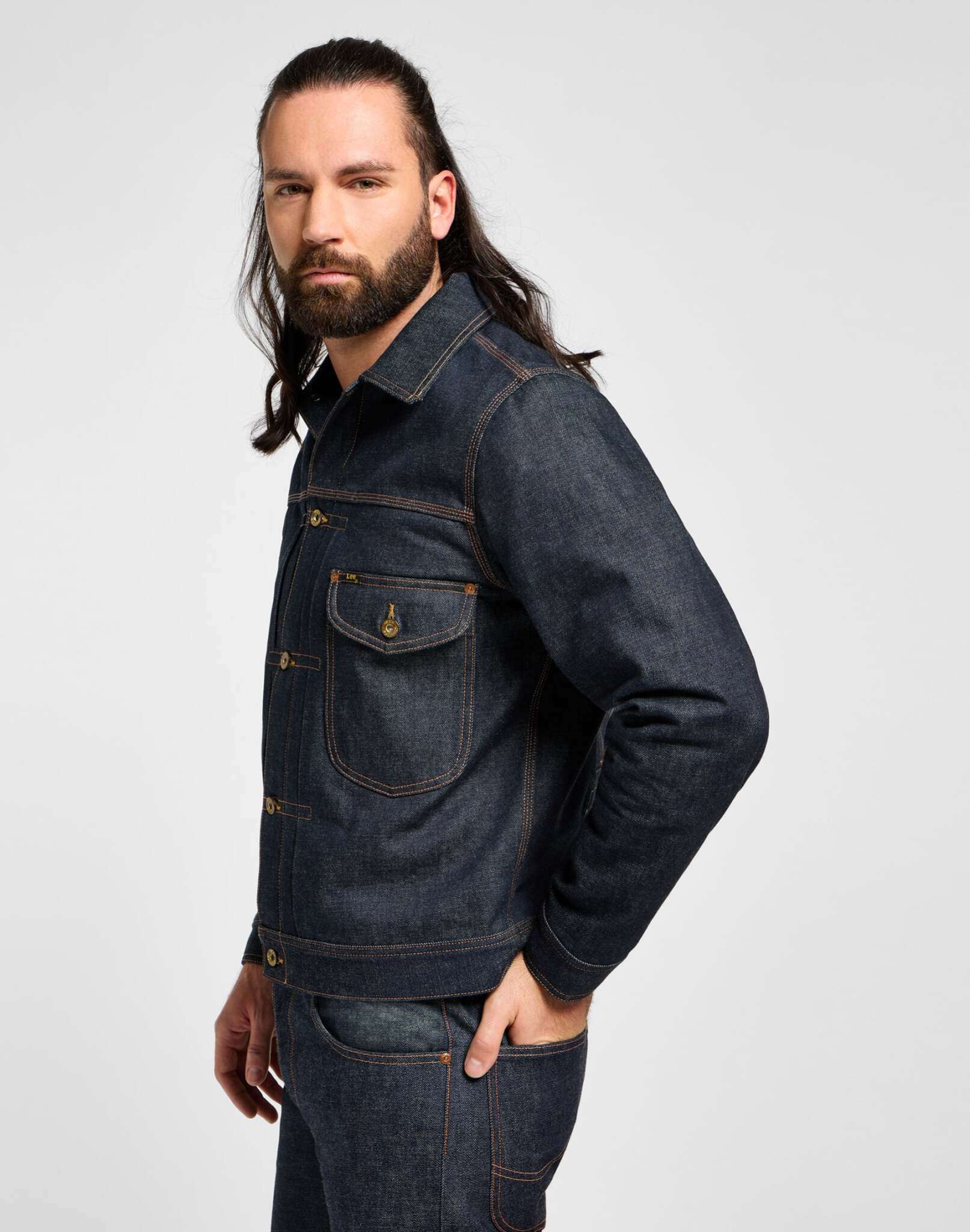 101 Lined Cowboy Jacket in Raw Vestes Lee   