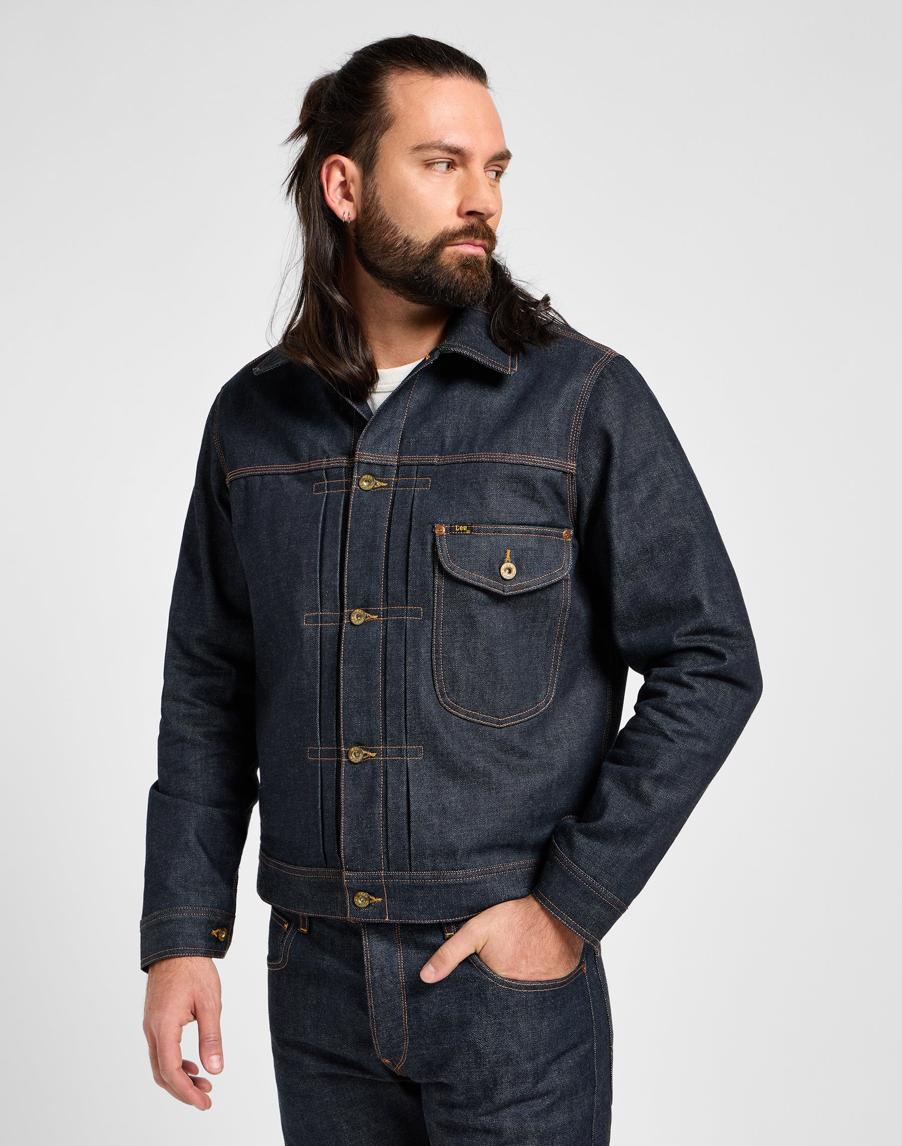 101 Lined Cowboy Jacket in Raw Vestes Lee   