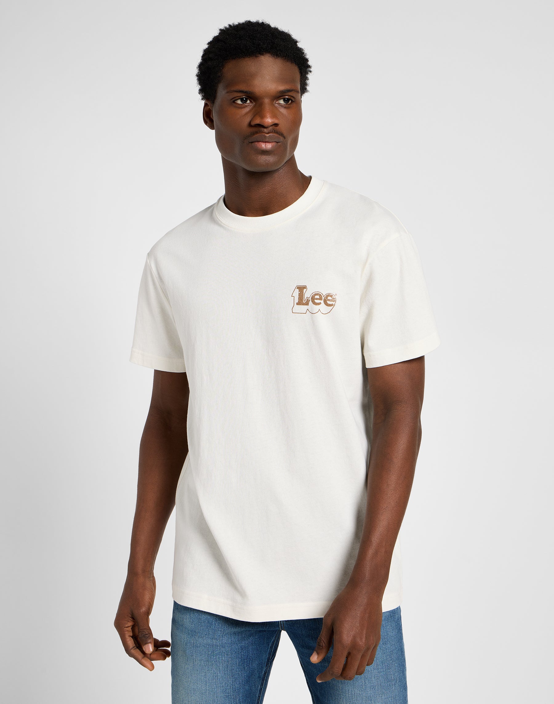 Subtle Relaxed Tee en écru T-shirts Lee   