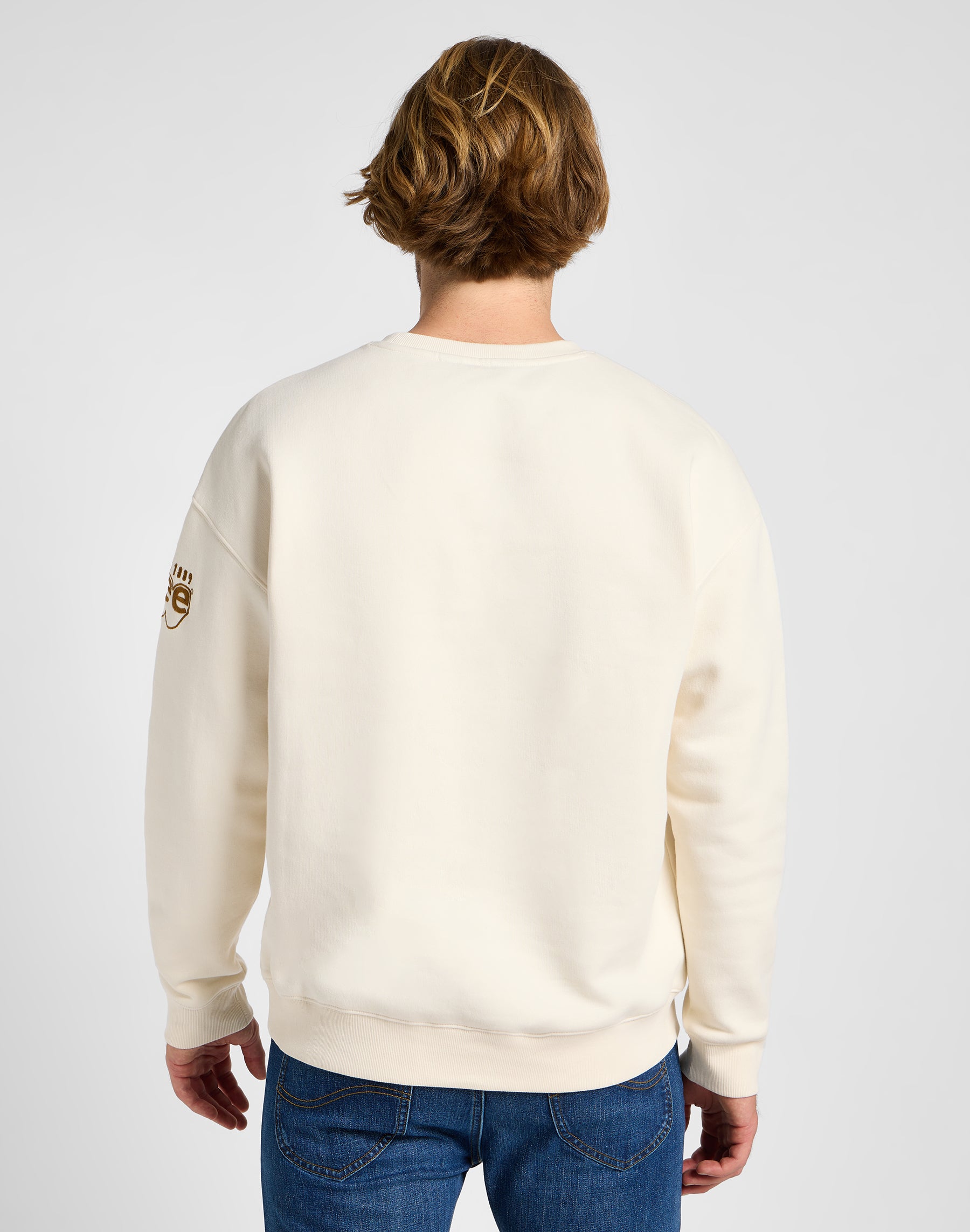 Core Relaxed Sweater in Ecru Sweatshirts Lee   