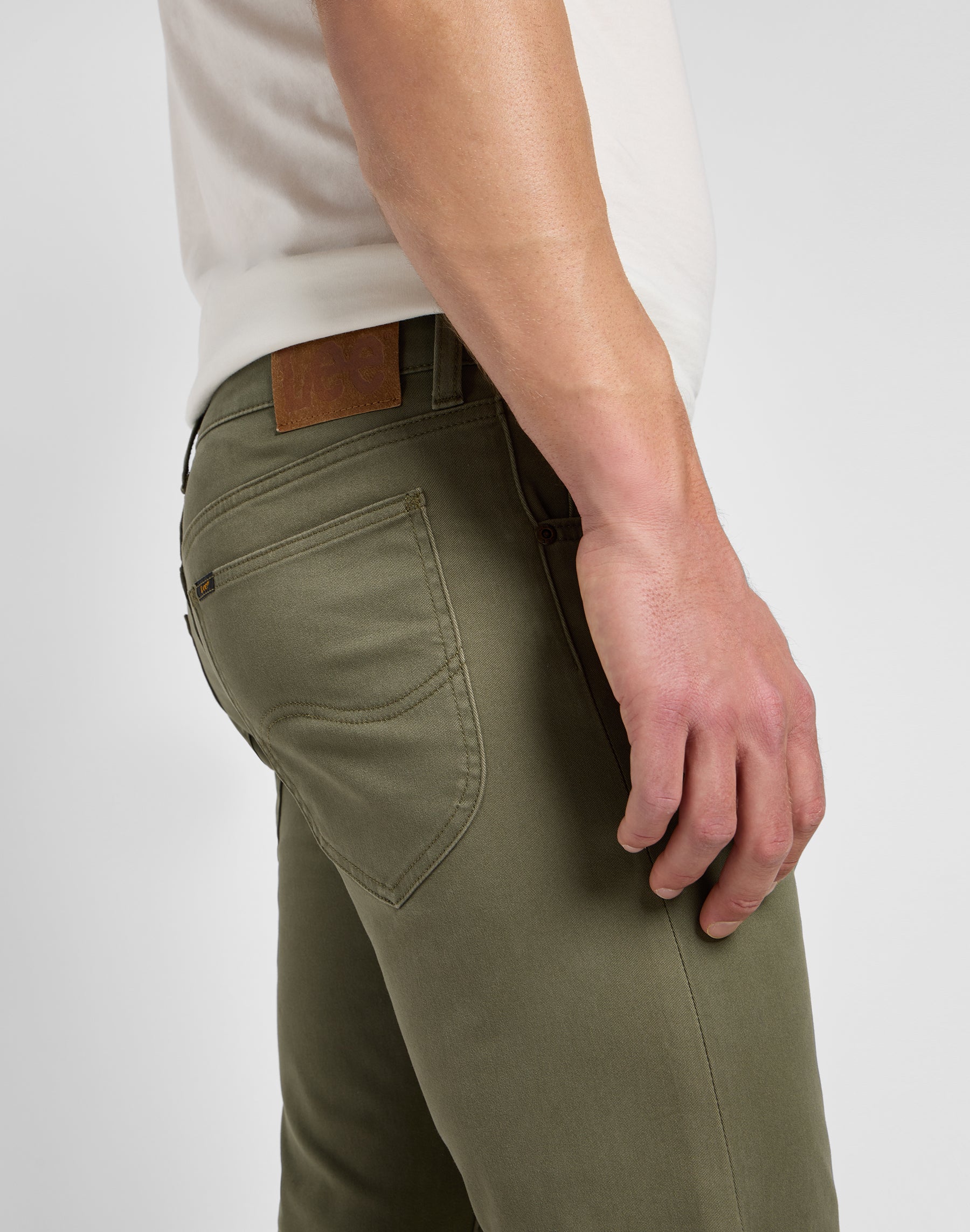 Daren Zip Fly en pantalon Mercantile Green Lee   