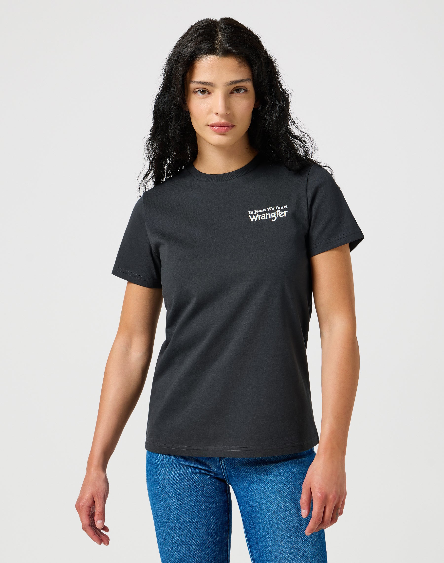 Graphic Tee in Faded Black T-shirts Wrangler   