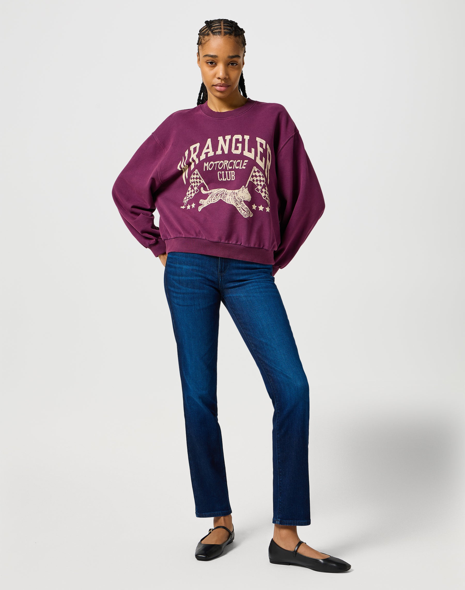 Sweat surdimensionné à l'italienne Plum Sweatshirts Wrangler   