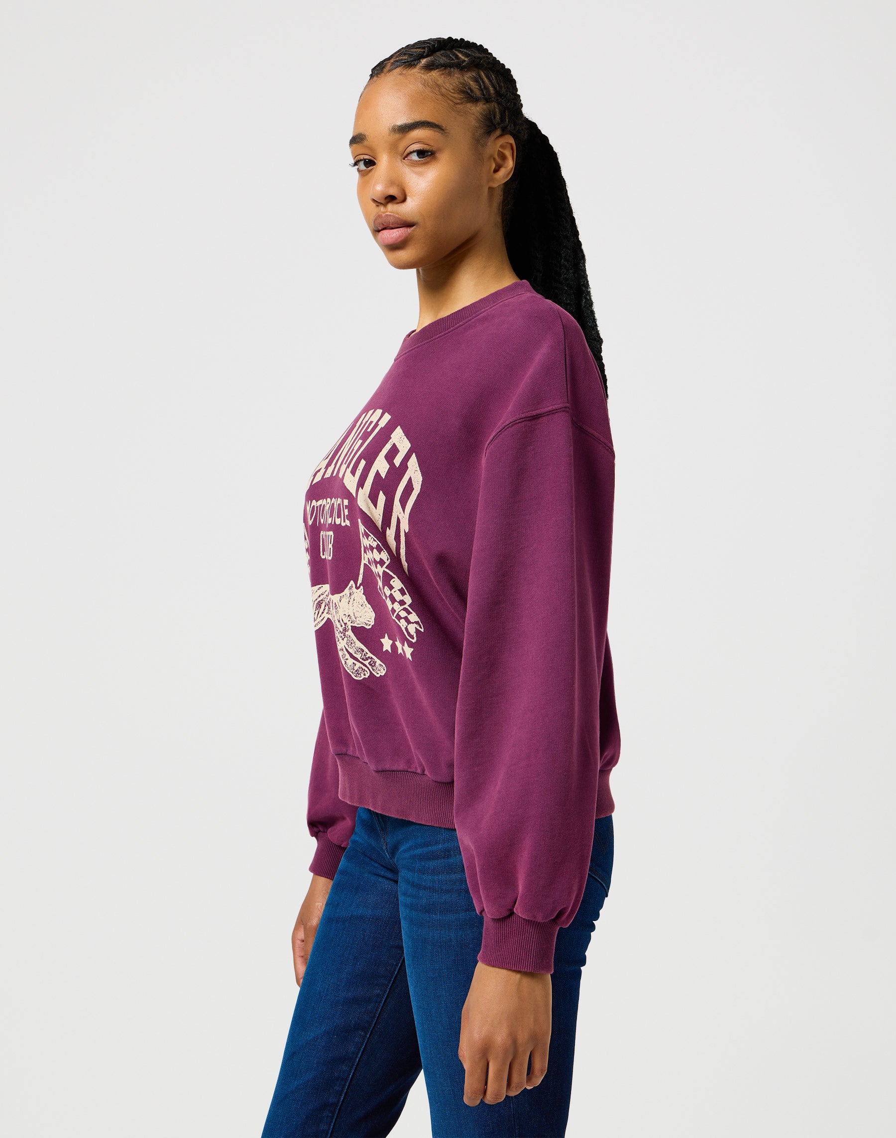 Sweat surdimensionné à l'italienne Plum Sweatshirts Wrangler   