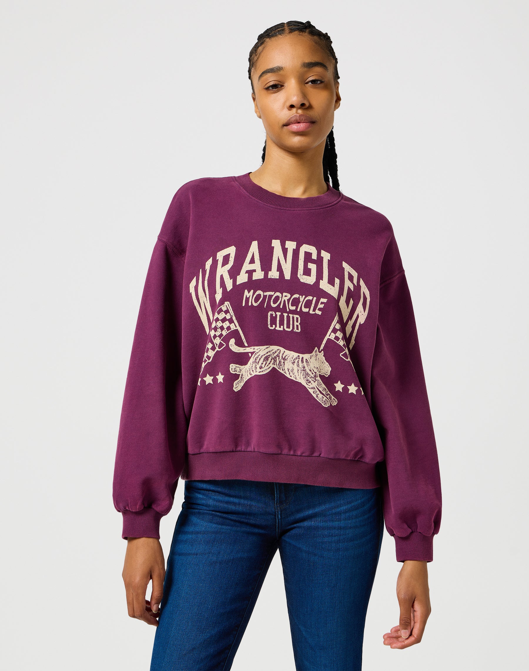 Sweat surdimensionné à l'italienne Plum Sweatshirts Wrangler   