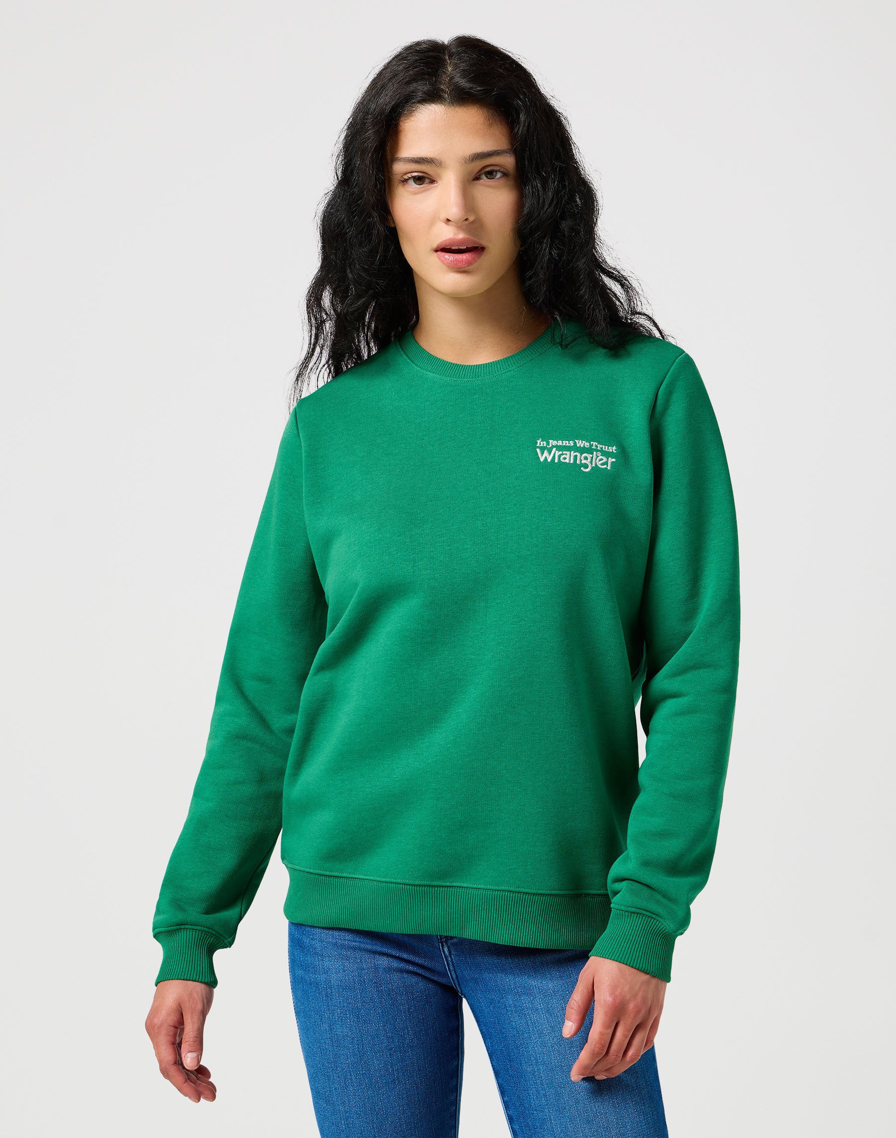 Sweat Regular en Verdant Green Pullover Wrangler   