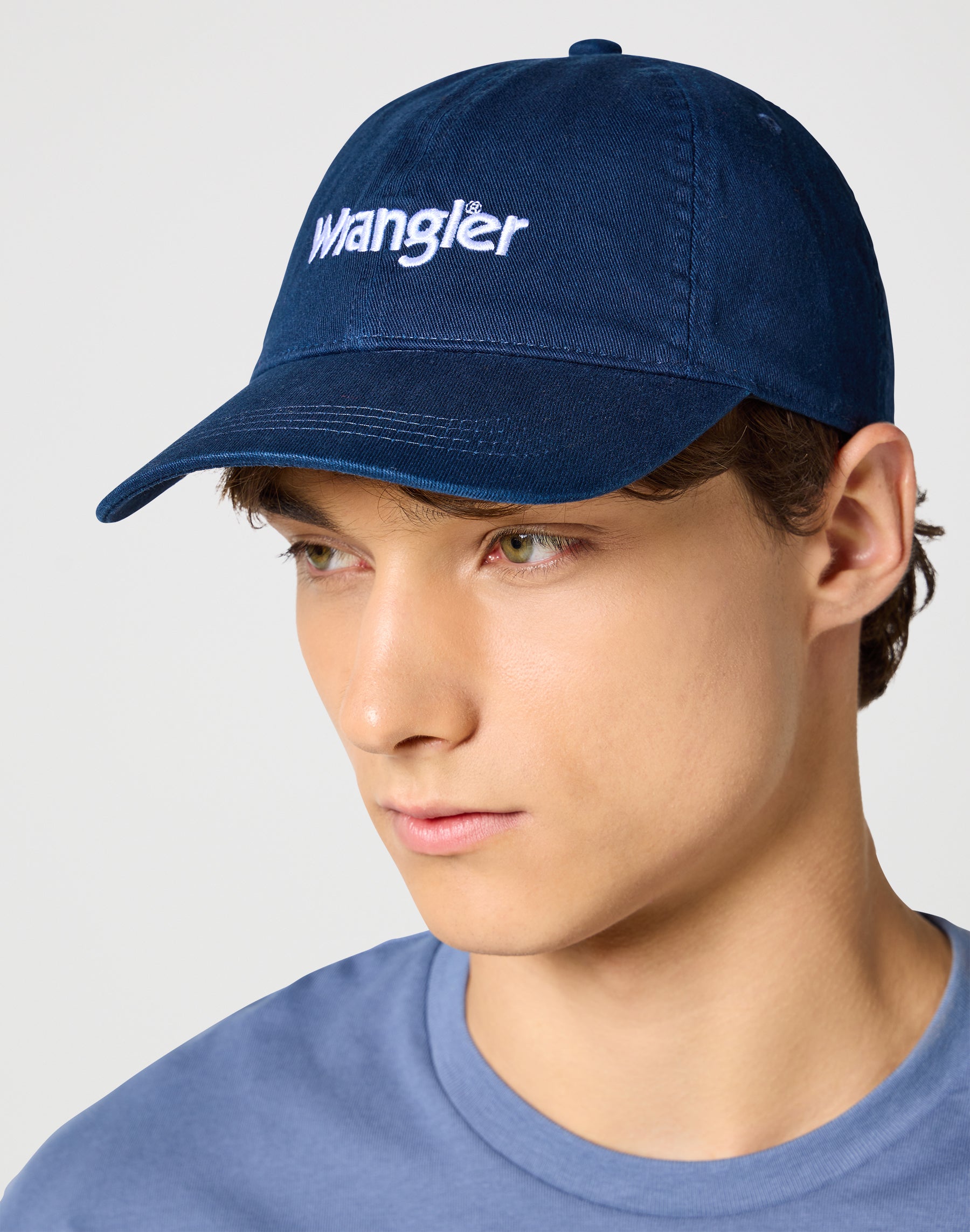 Casquette Washed Logo in Navy Casquettes Wrangler   