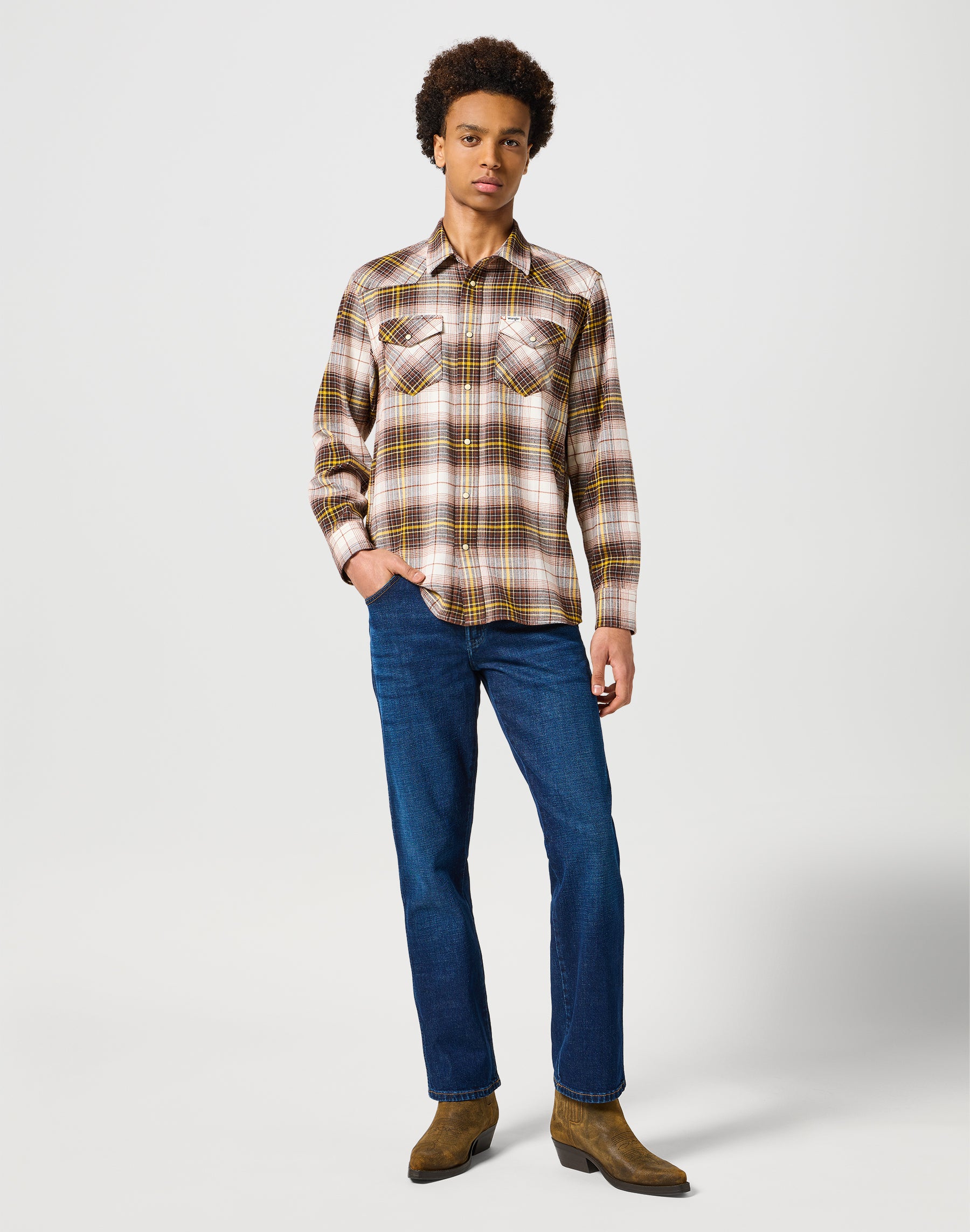 Western Chemise à Gingerbread Chemises Wrangler   