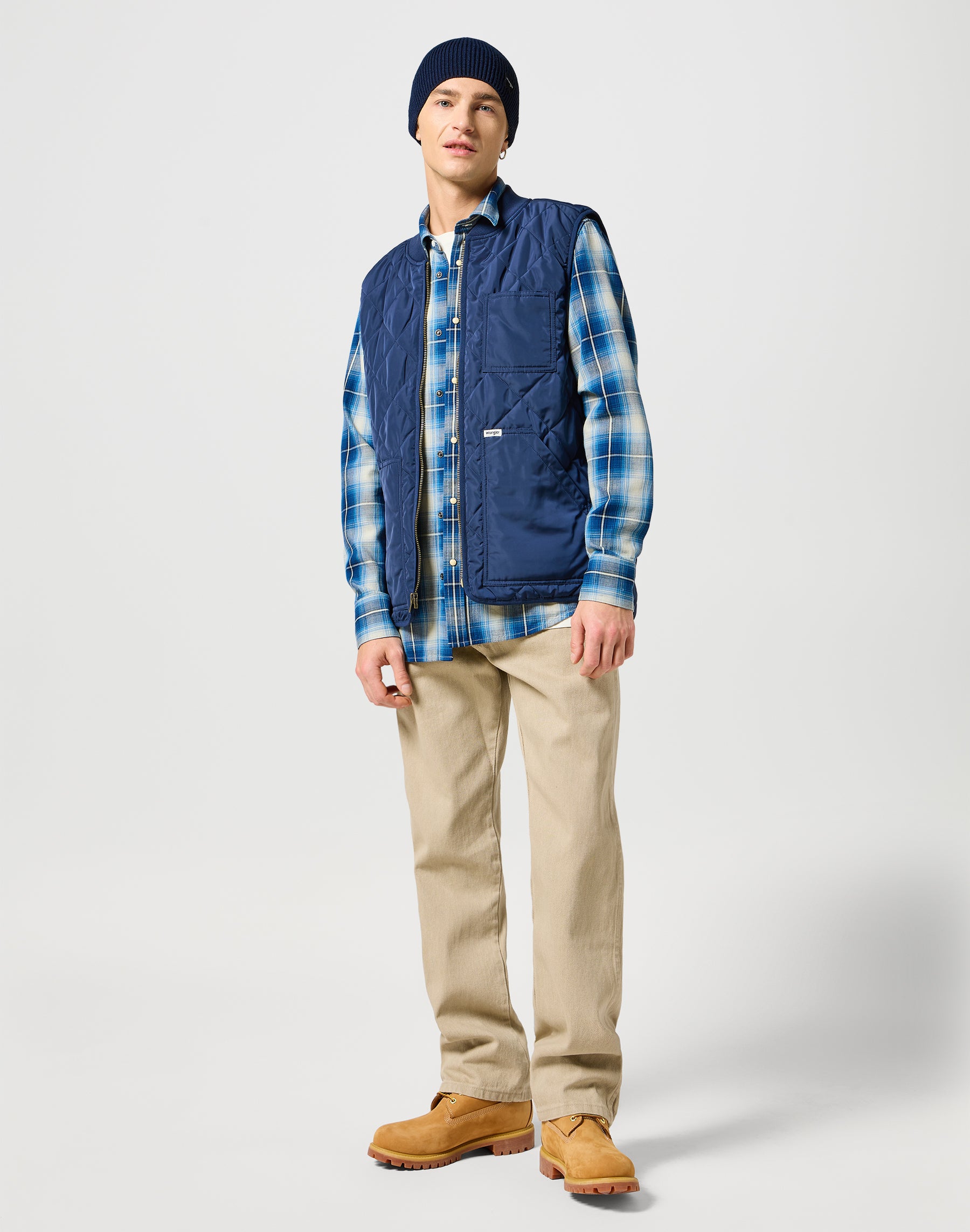 Western Chemise à Buffalo Indigo Chemises Wrangler   