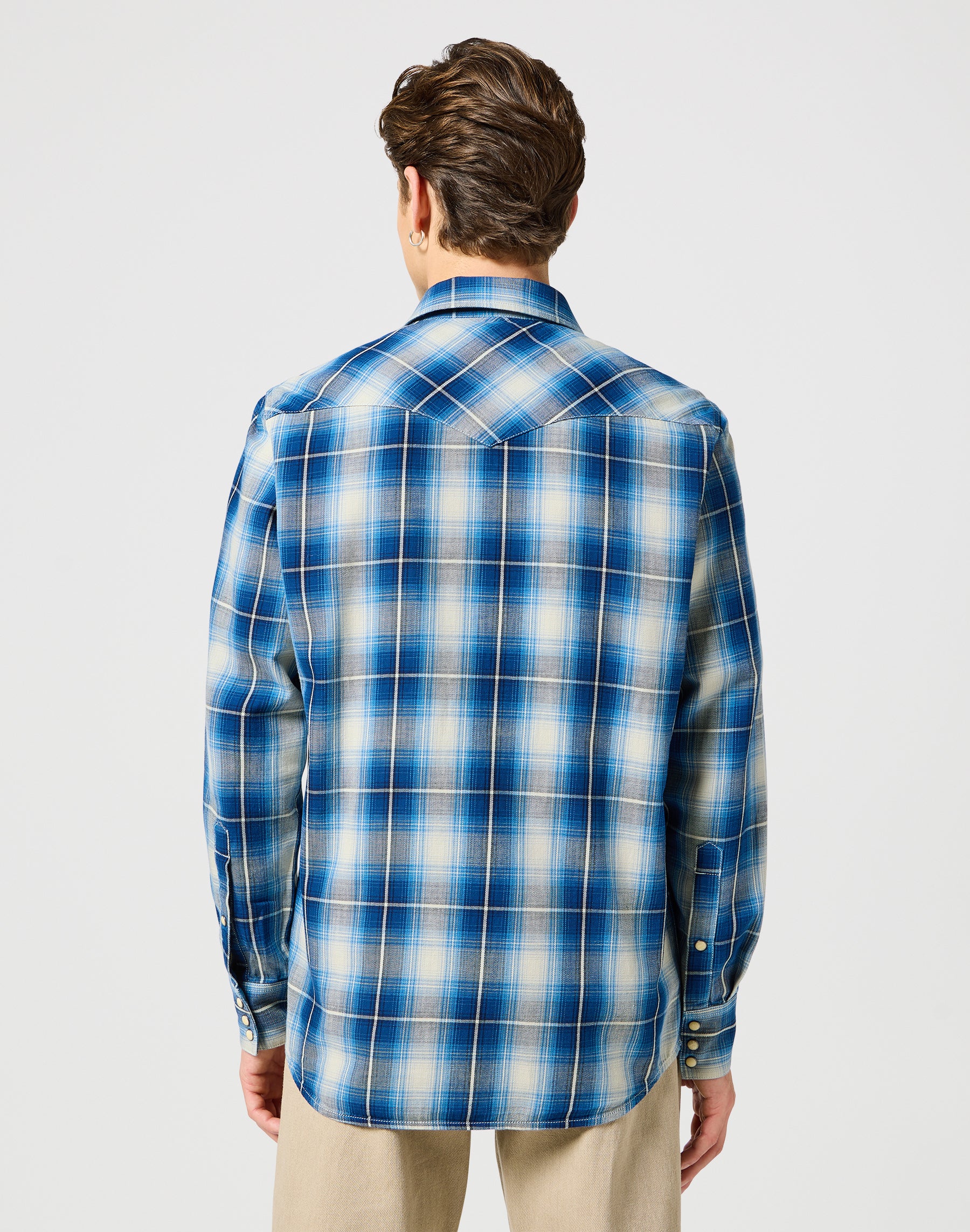 Western Chemise à Buffalo Indigo Chemises Wrangler   