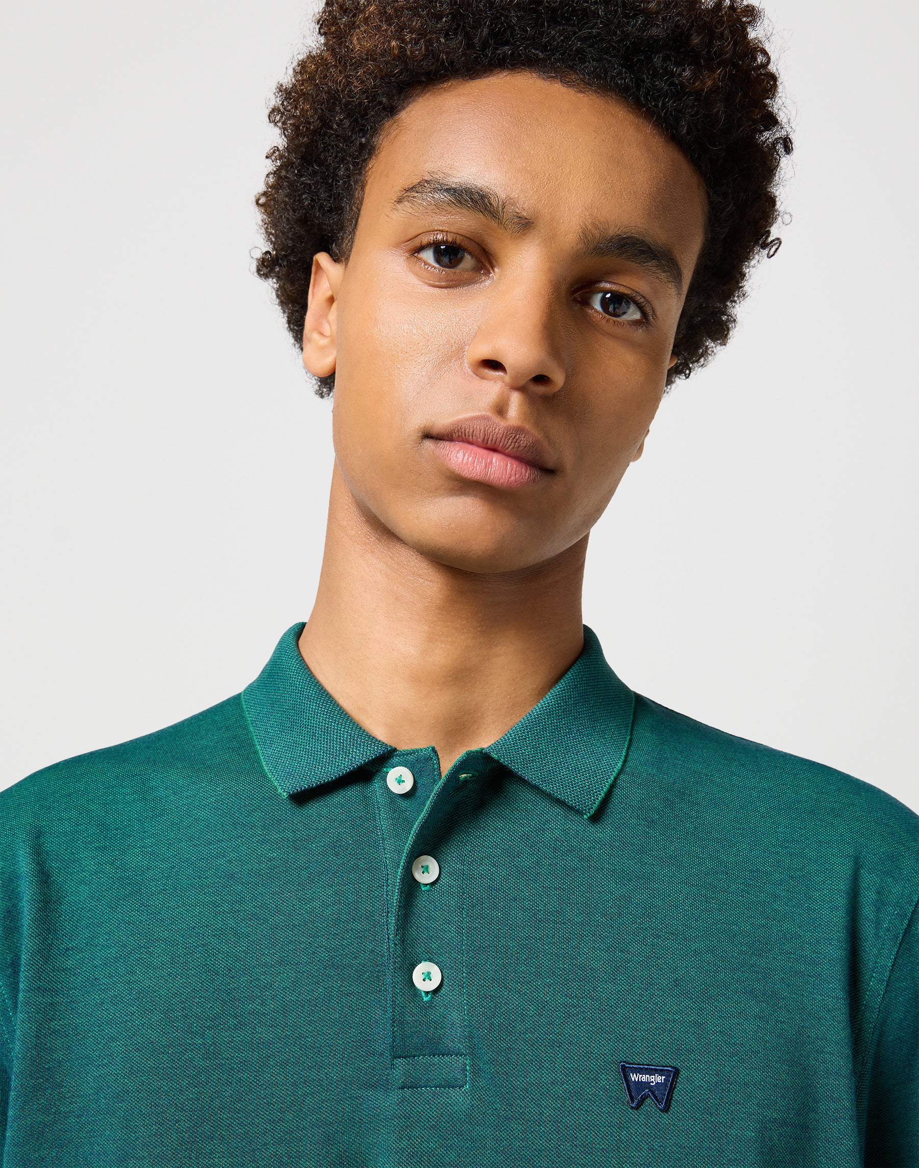 Manches longues Refined Polo in Verdant Green Polos Wrangler   