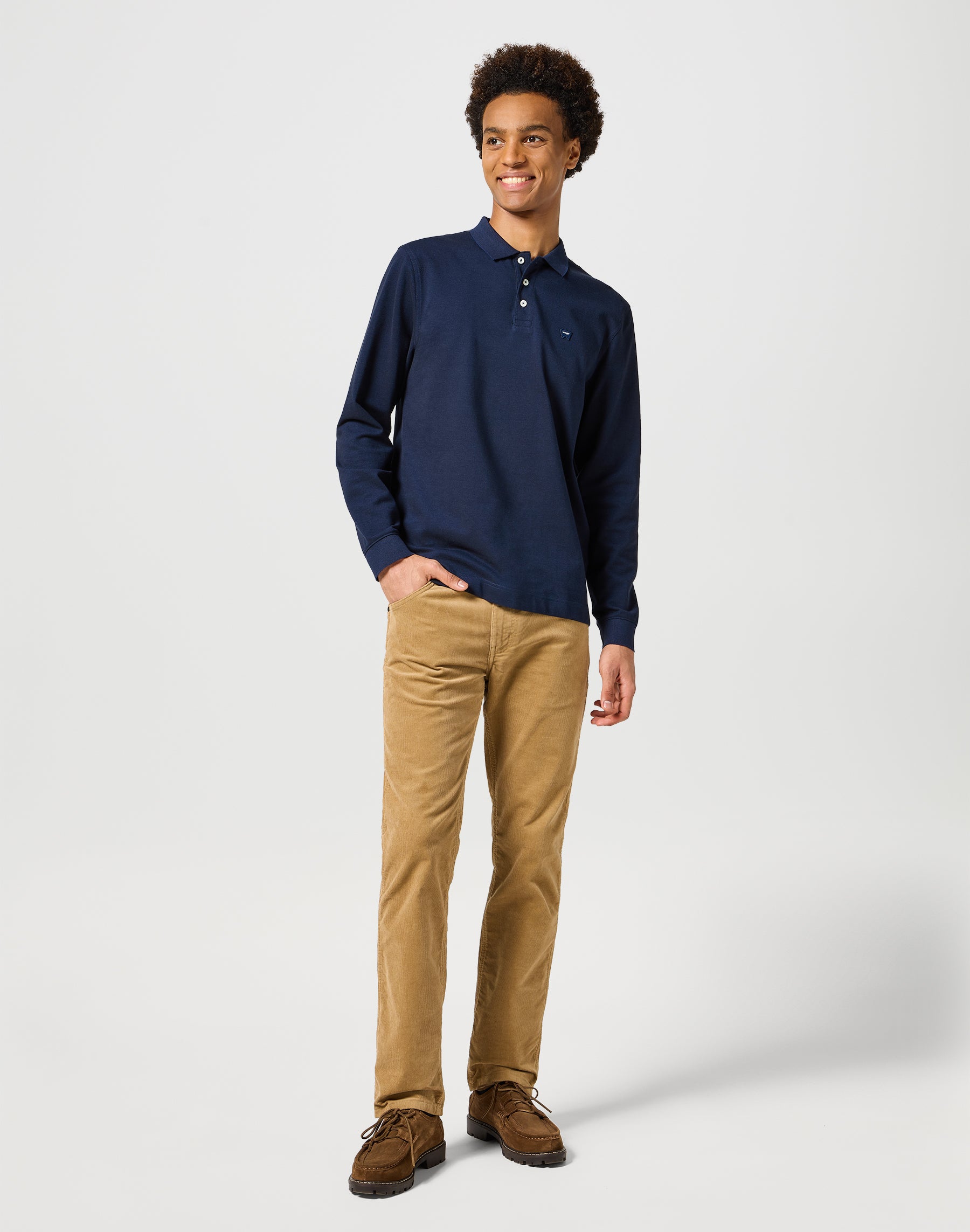 Manches longues Refined Polo in Navy Polos Wrangler   