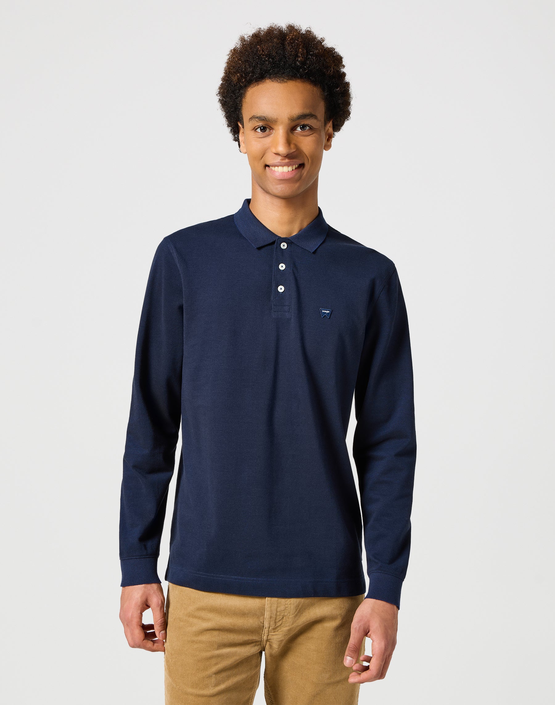 Manches longues Refined Polo in Navy Polos Wrangler   