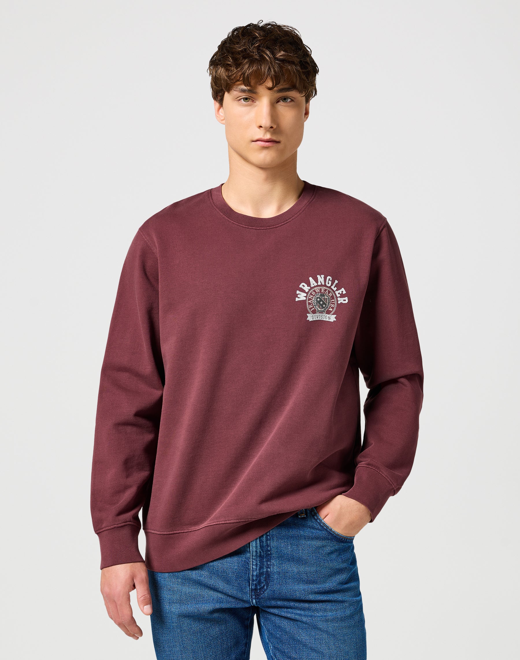 Sweatshirt ras du cou en dahlia Sweatshirts Wrangler   