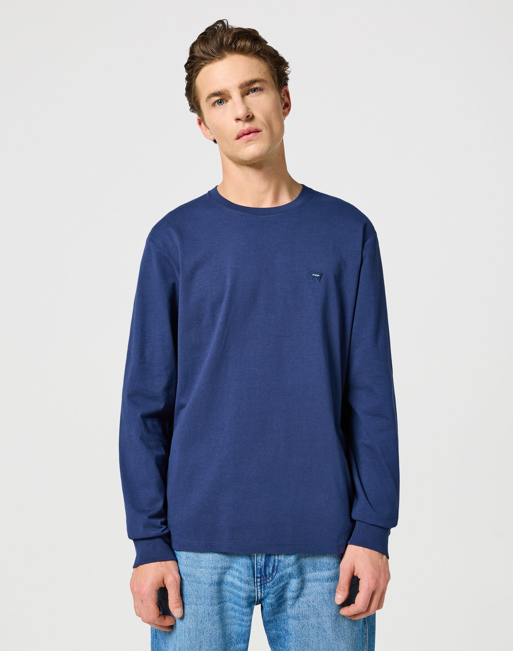 T-shirts manches longues Sign Off Tee in Navy T-shirts Wrangler   