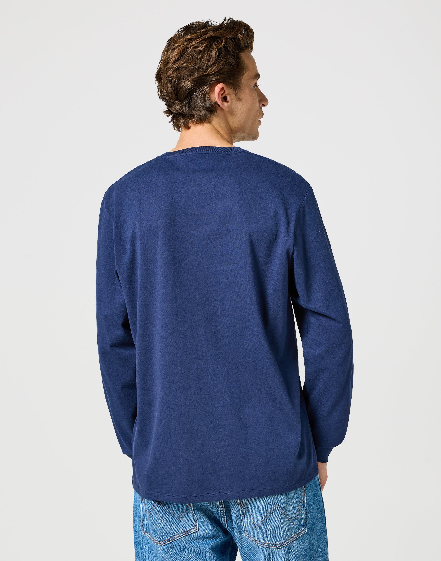 T-shirts manches longues Sign Off Tee in Navy T-shirts Wrangler   