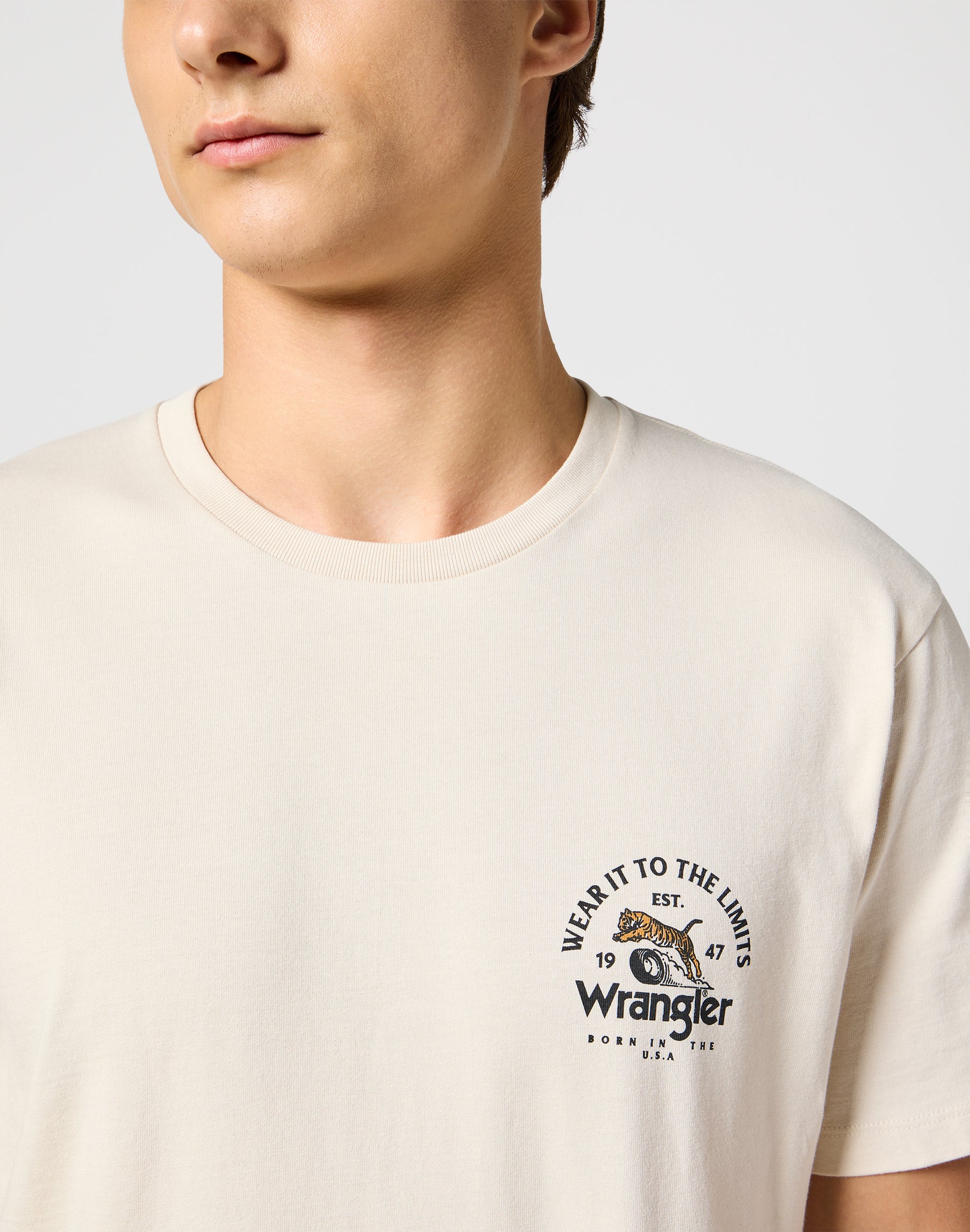 Graphic Tee in Vintage White T-shirts Wrangler   