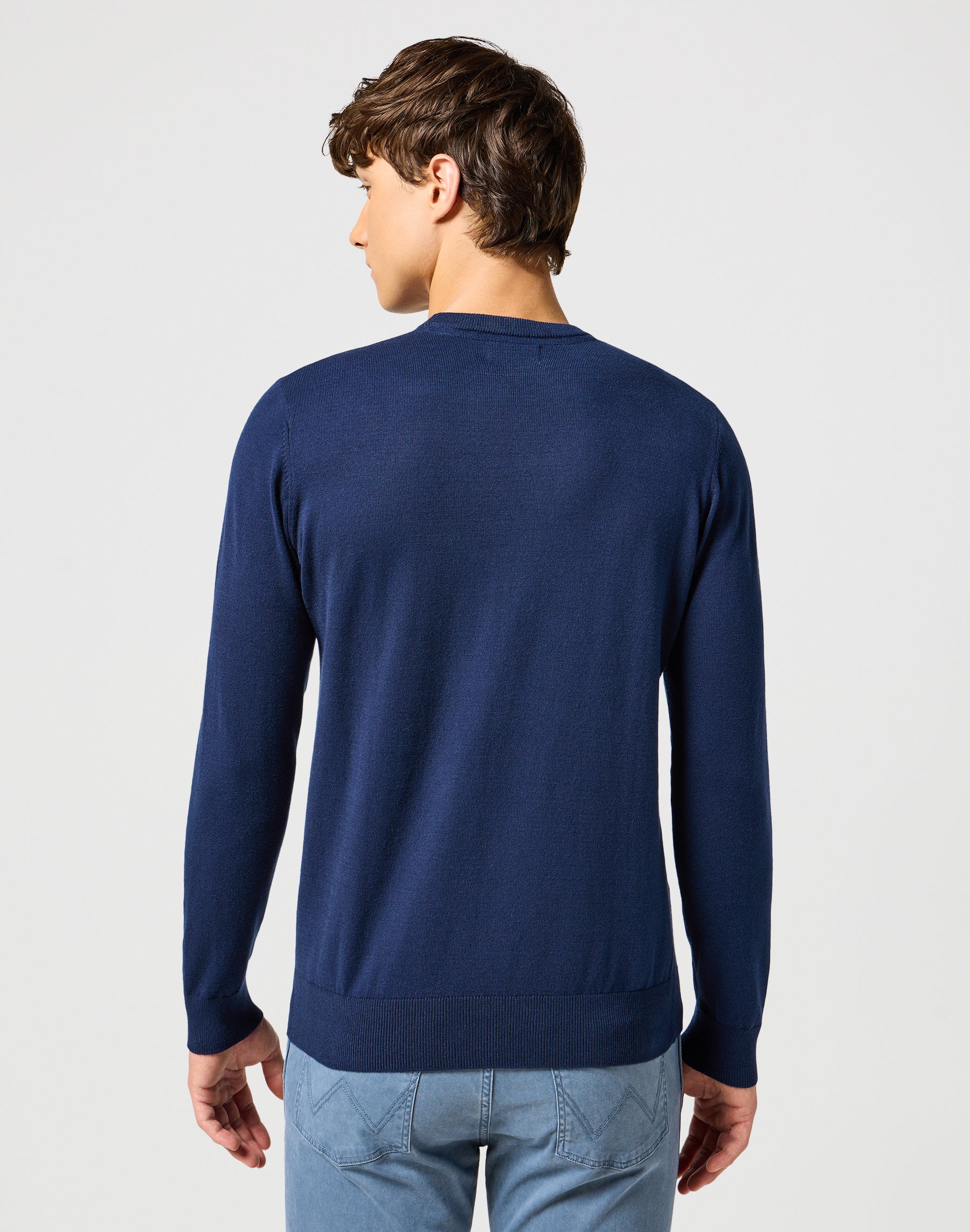 Pull à col roulé bleu marine Wrangler   