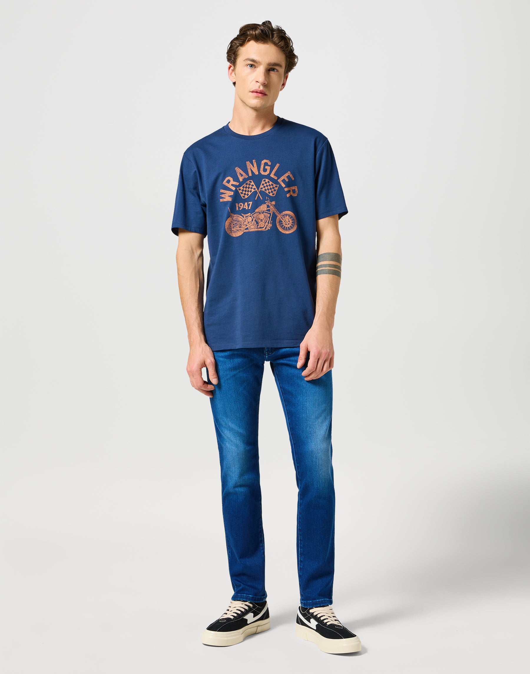 Americana Tee in Navy T-shirts Wrangler   