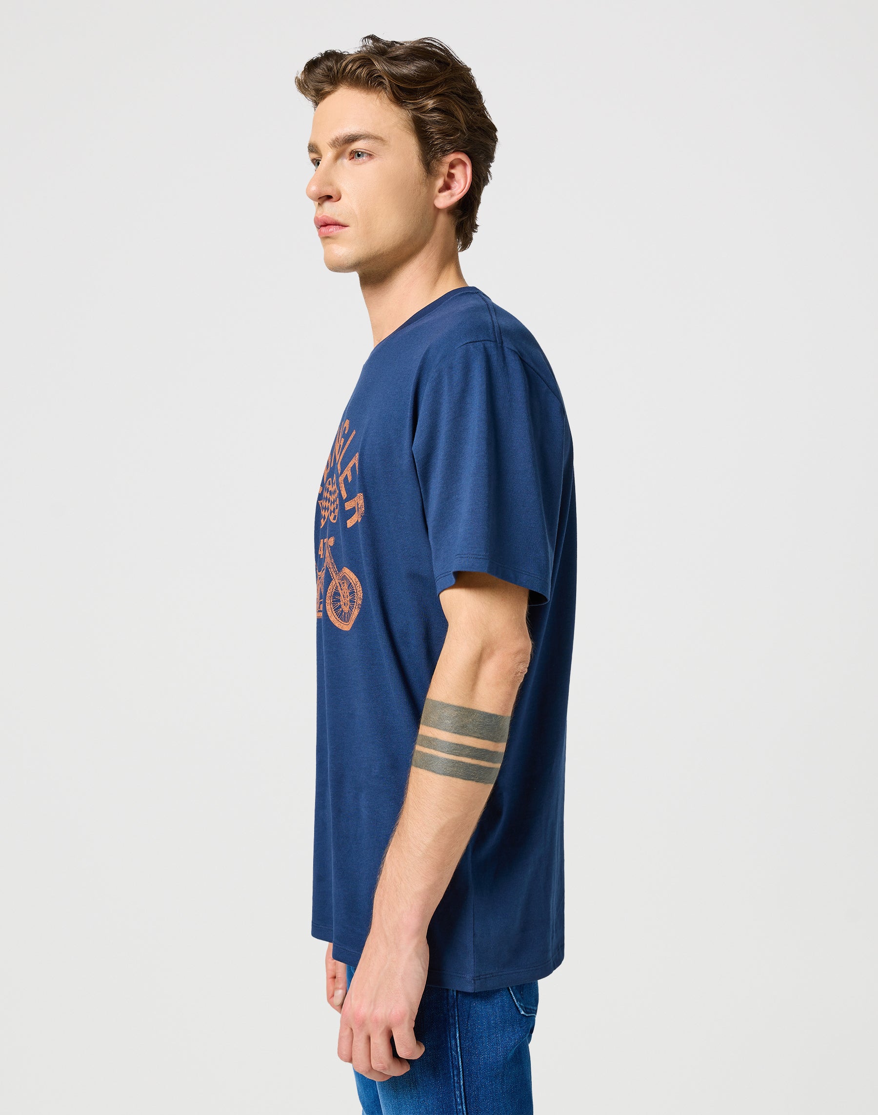 Americana Tee in Navy T-shirts Wrangler   