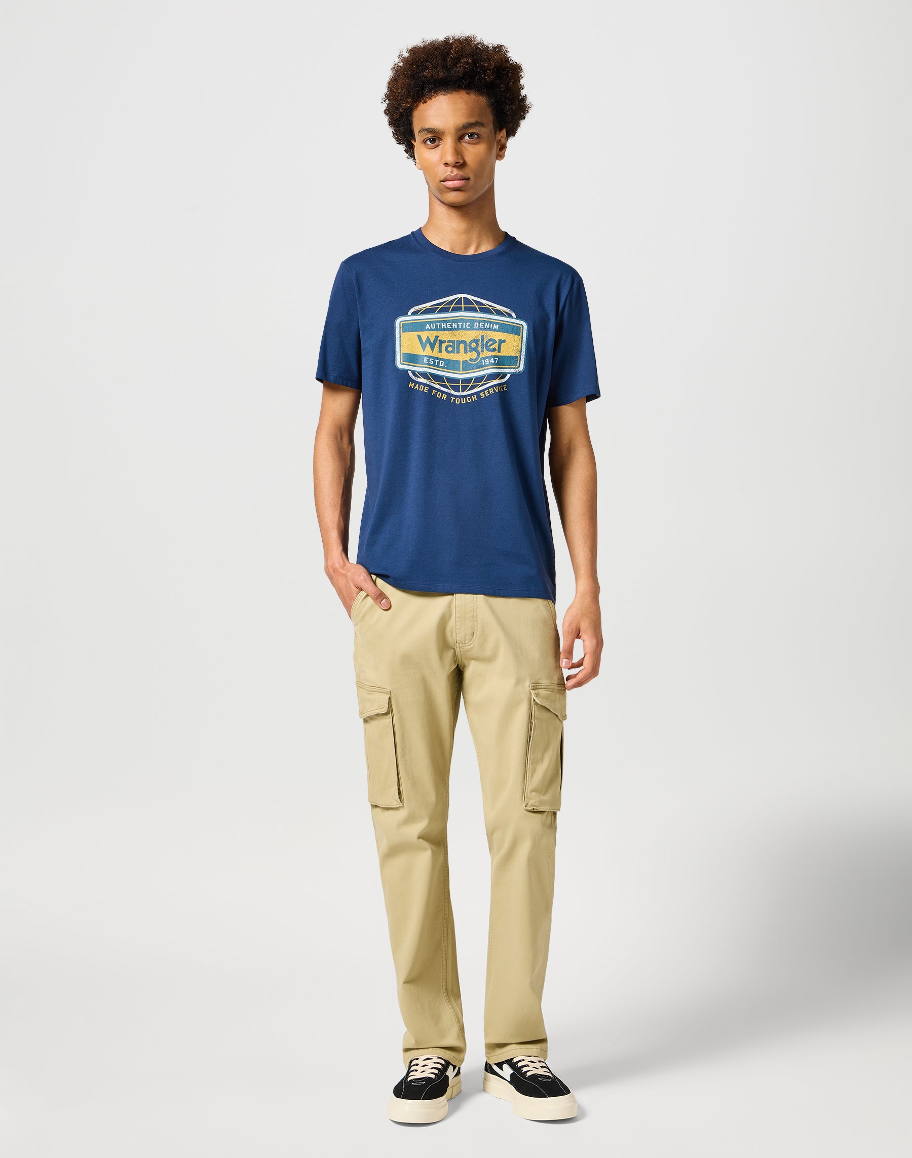 Americana Tee in Navy T-shirts Wrangler   