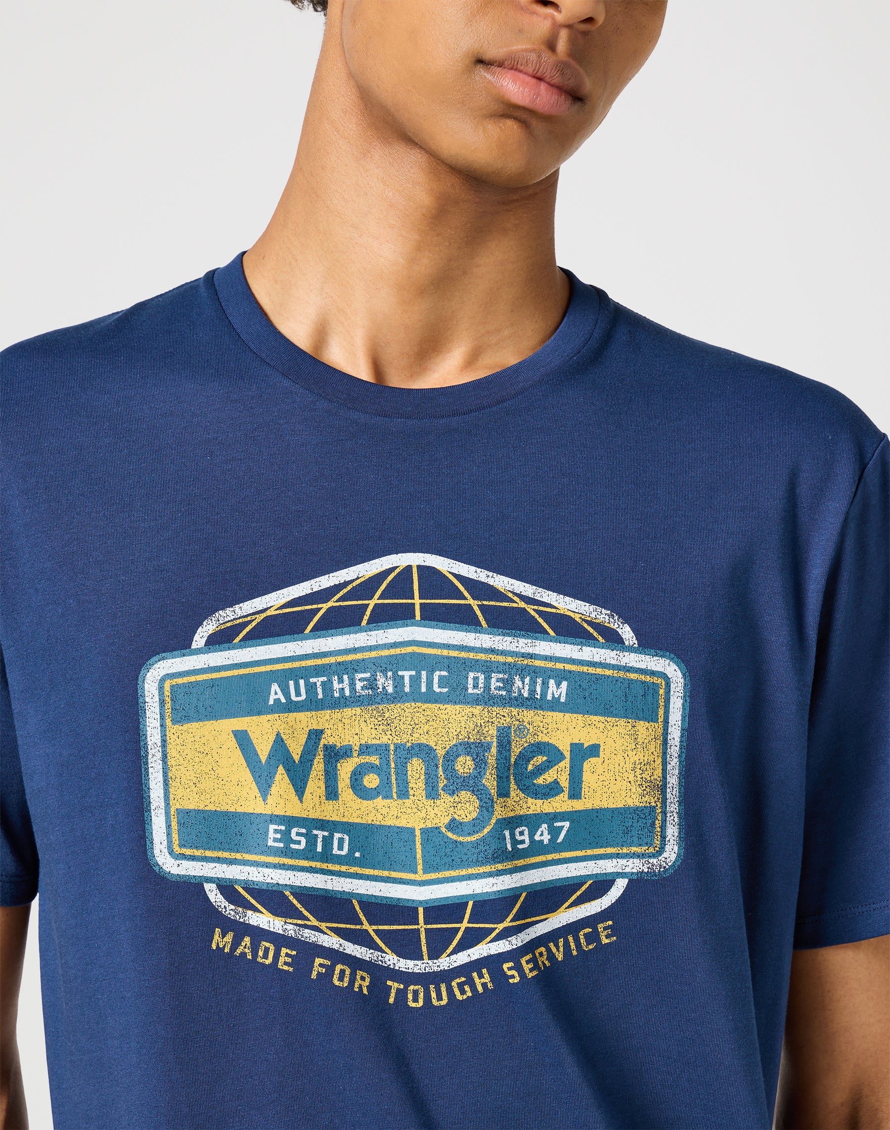 Americana Tee in Navy T-shirts Wrangler   