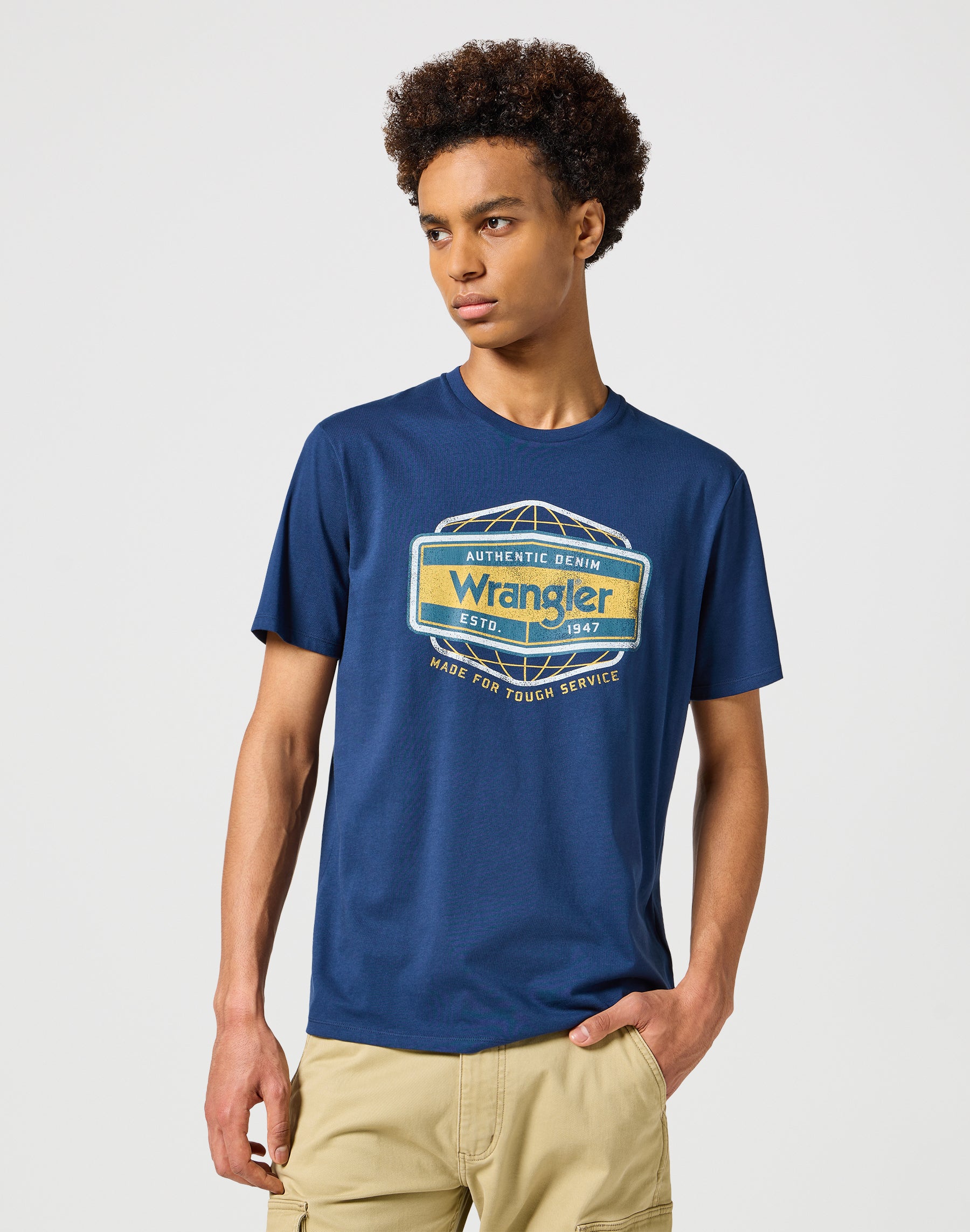 Americana Tee in Navy T-shirts Wrangler   