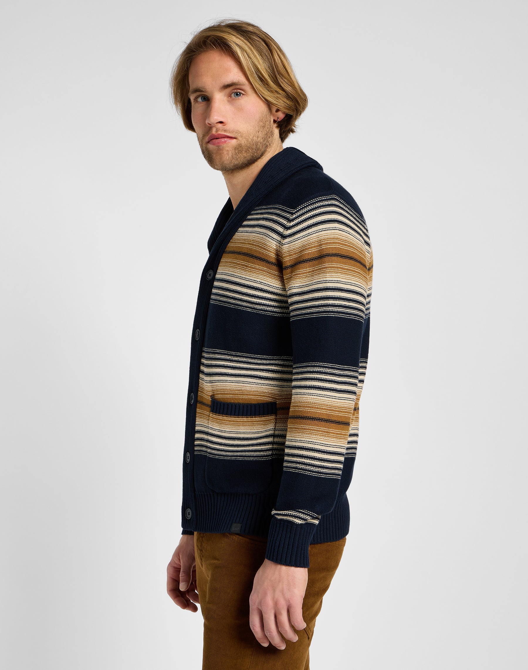 Frontier Cardigan in Navy Cardigans Lee   