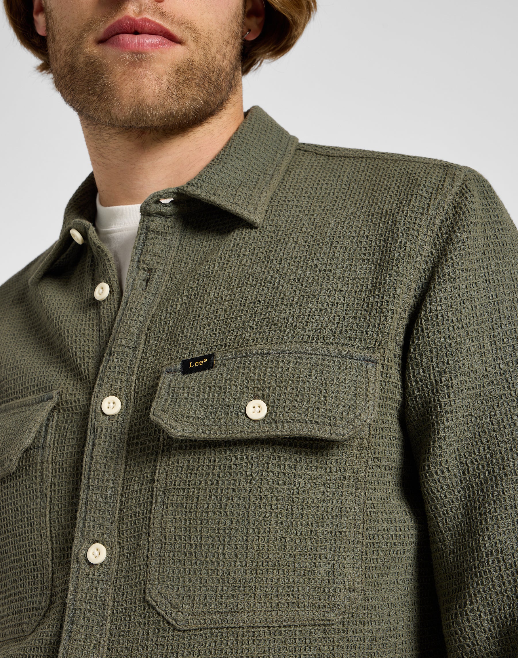 Utility Shirt in Mercantile Green Chemises Lee   