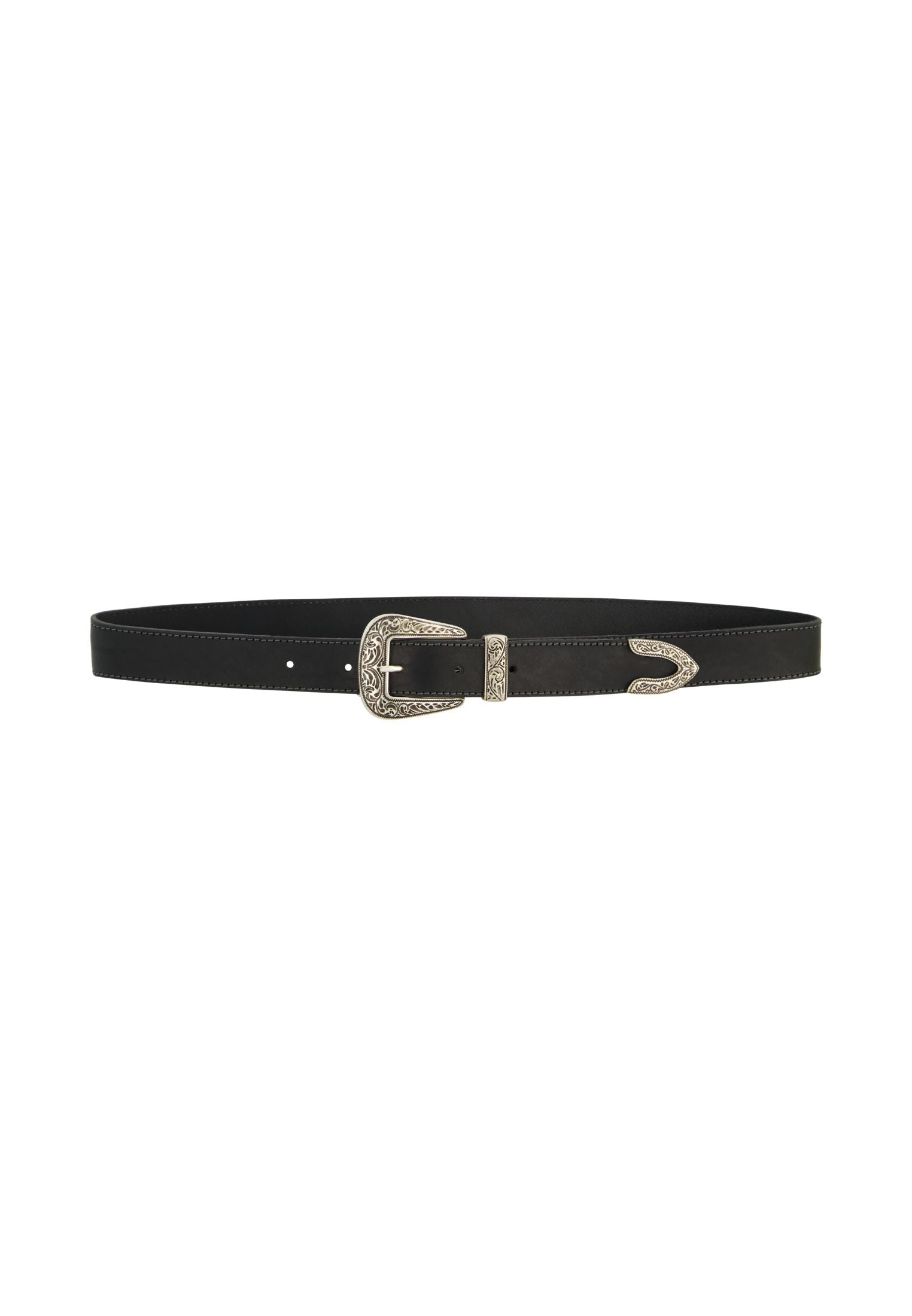 Western Belt in Black Ceinture Wrangler   