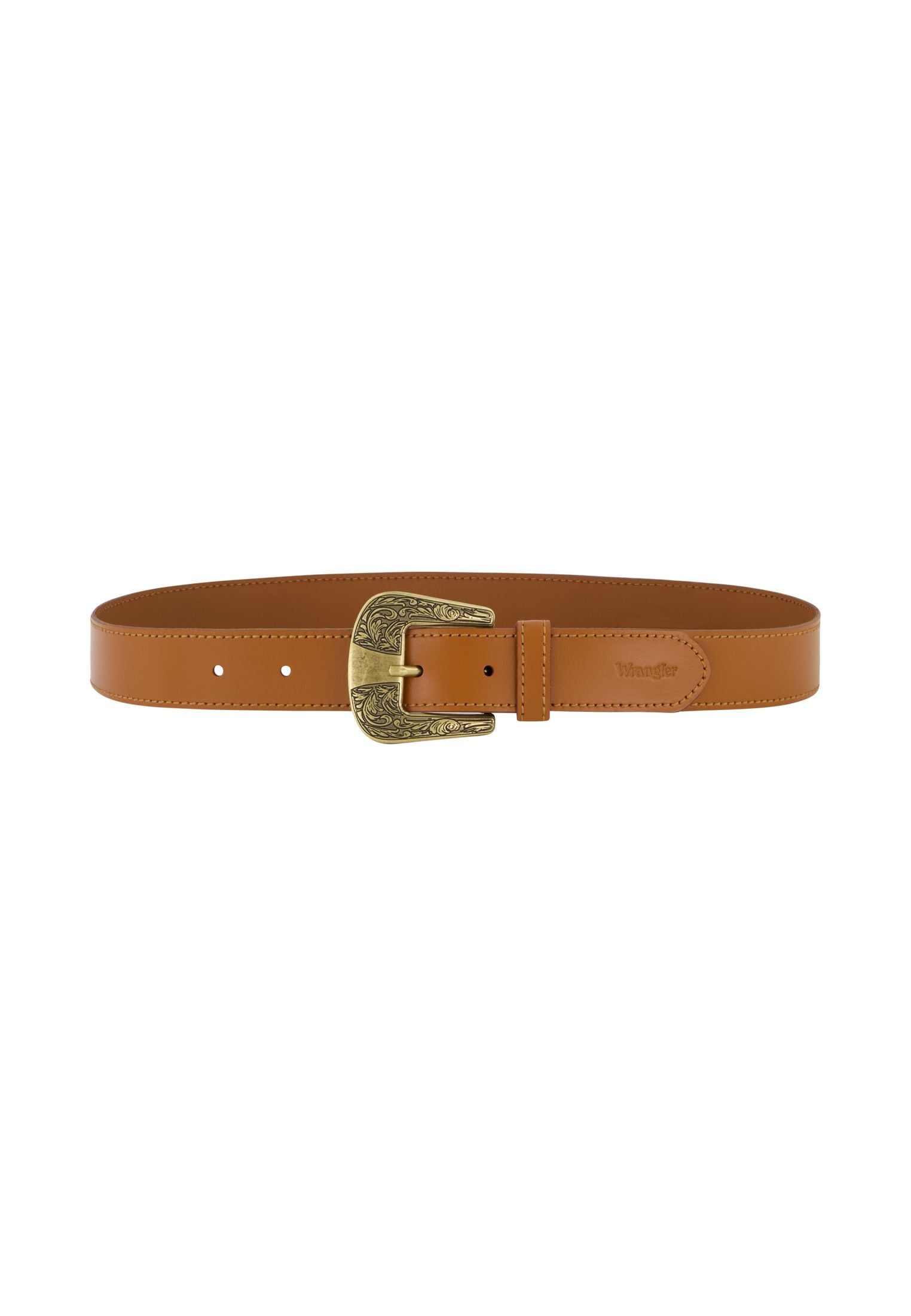 Big Buckle Belt in Cognac Ceinture Wrangler   