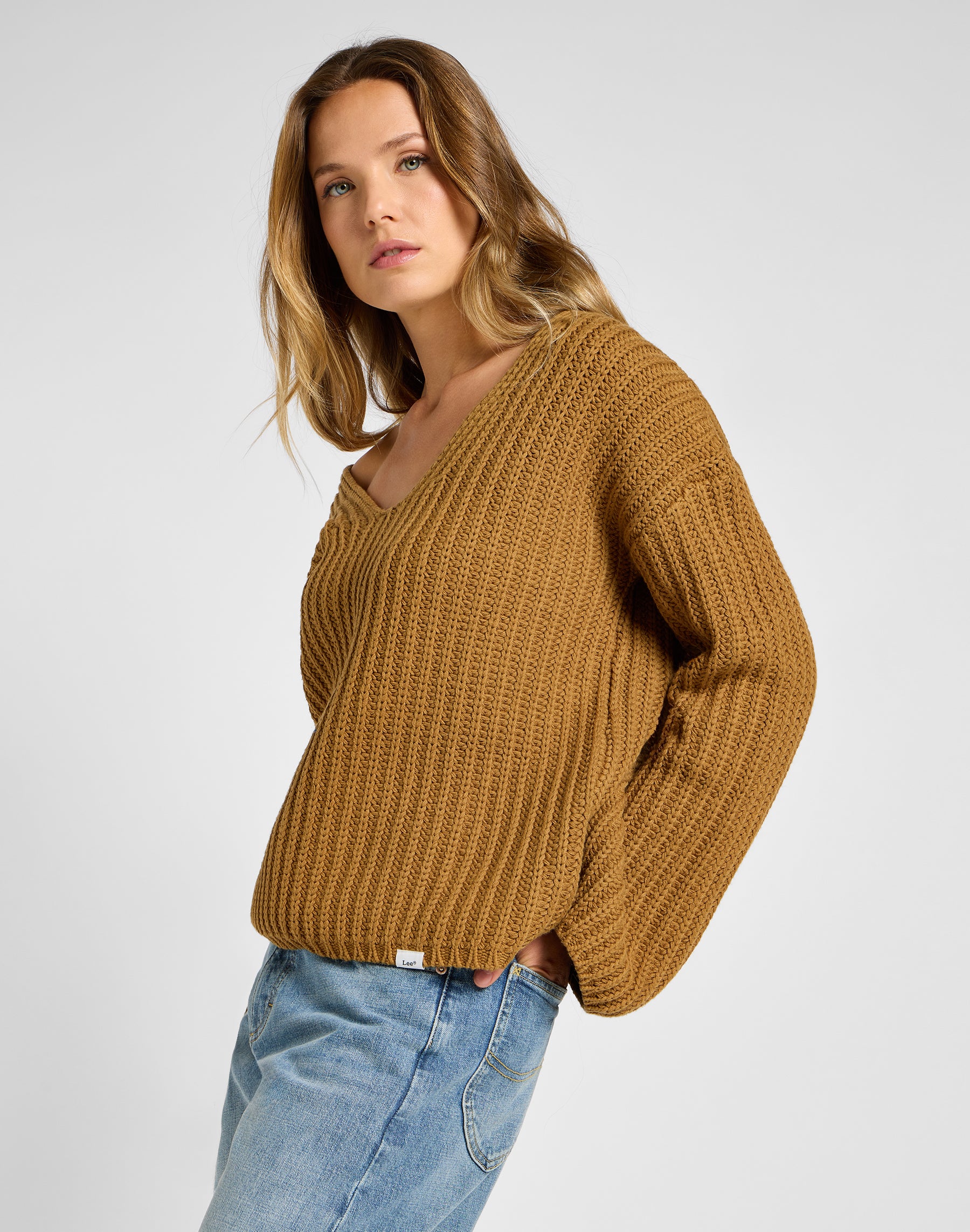 Kimono manches tricotées en Glazed Ginger Pullover Lee   