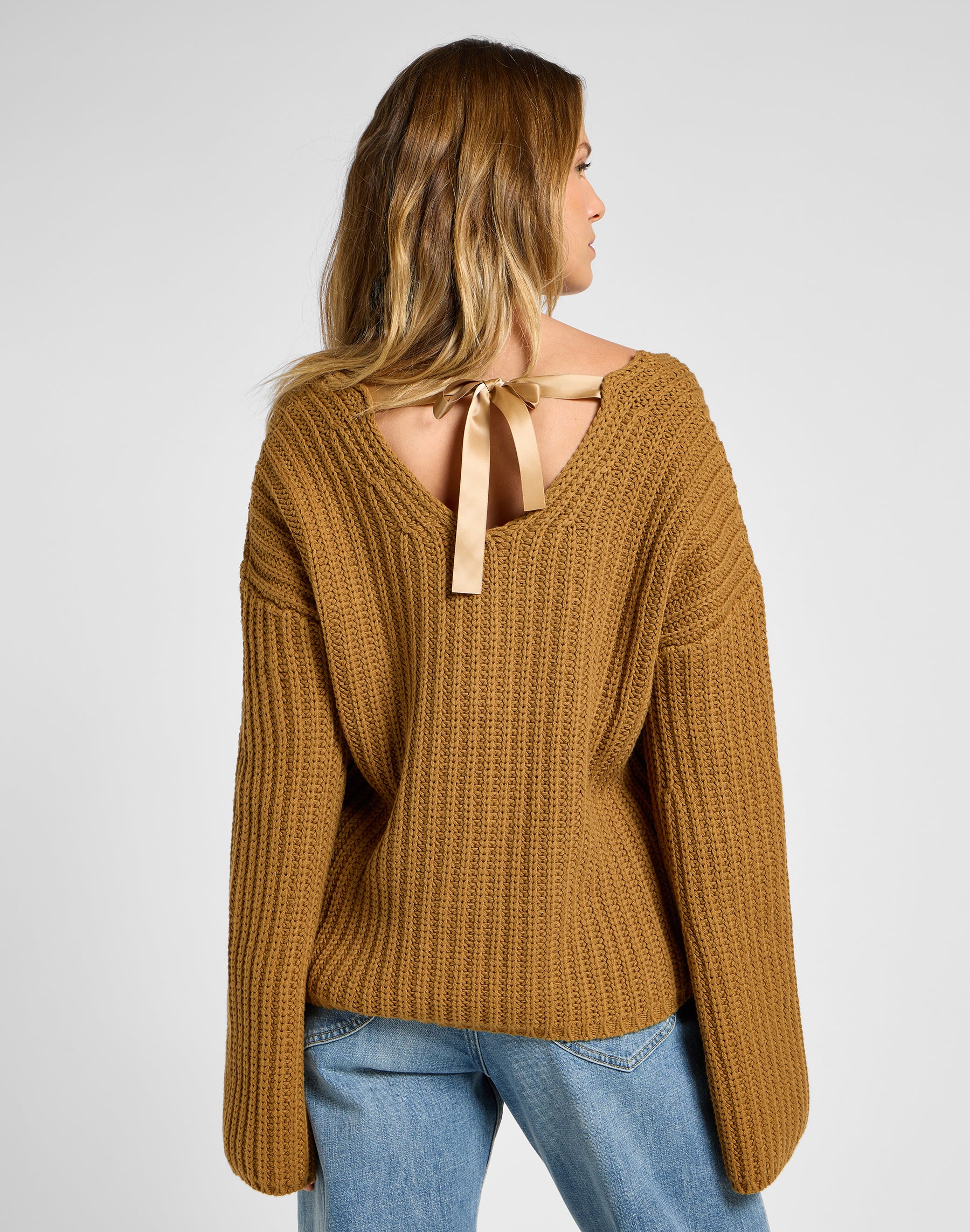 Kimono manches tricotées en Glazed Ginger Pullover Lee   