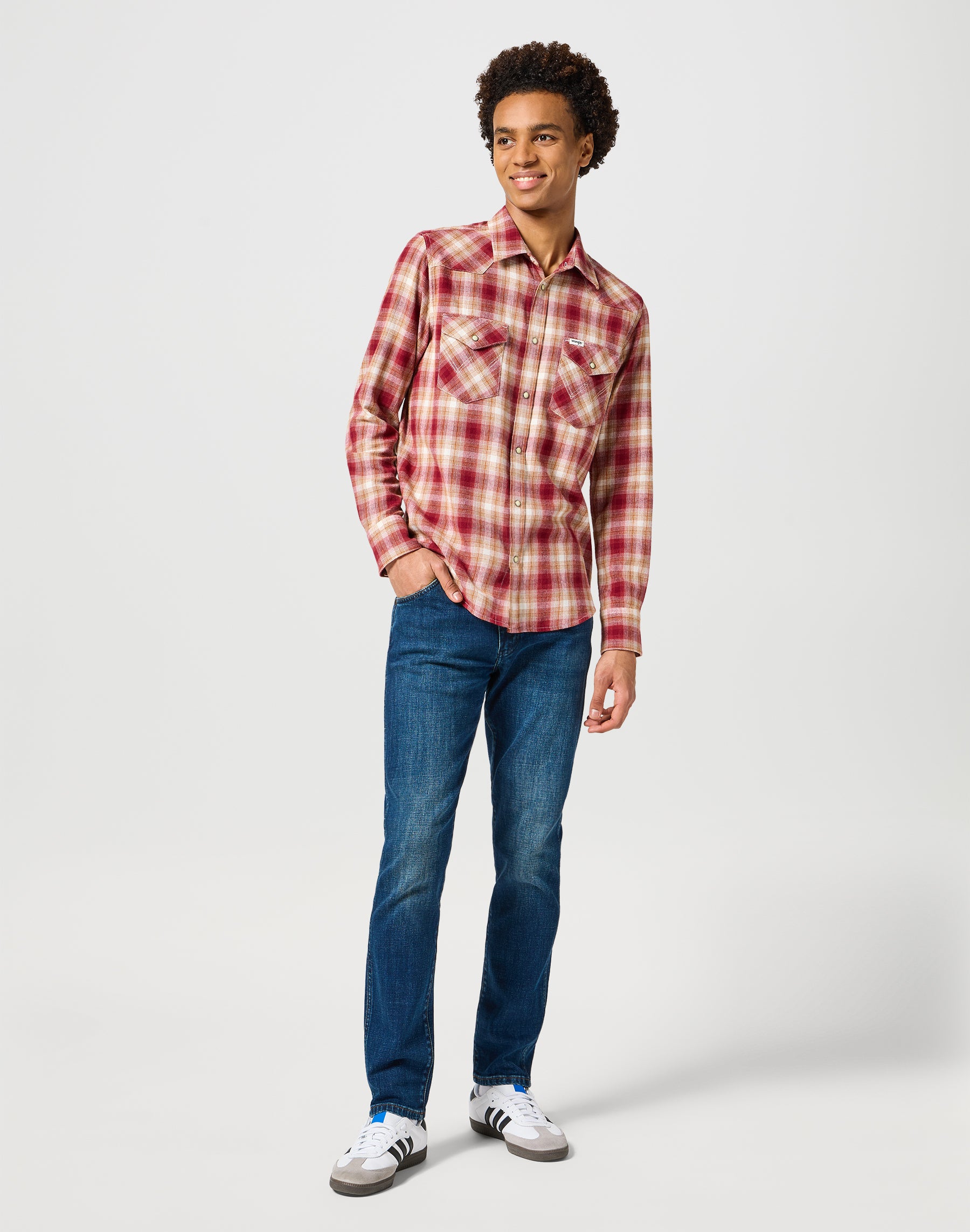 Western Chemise à Root Beer Chemises Wrangler   