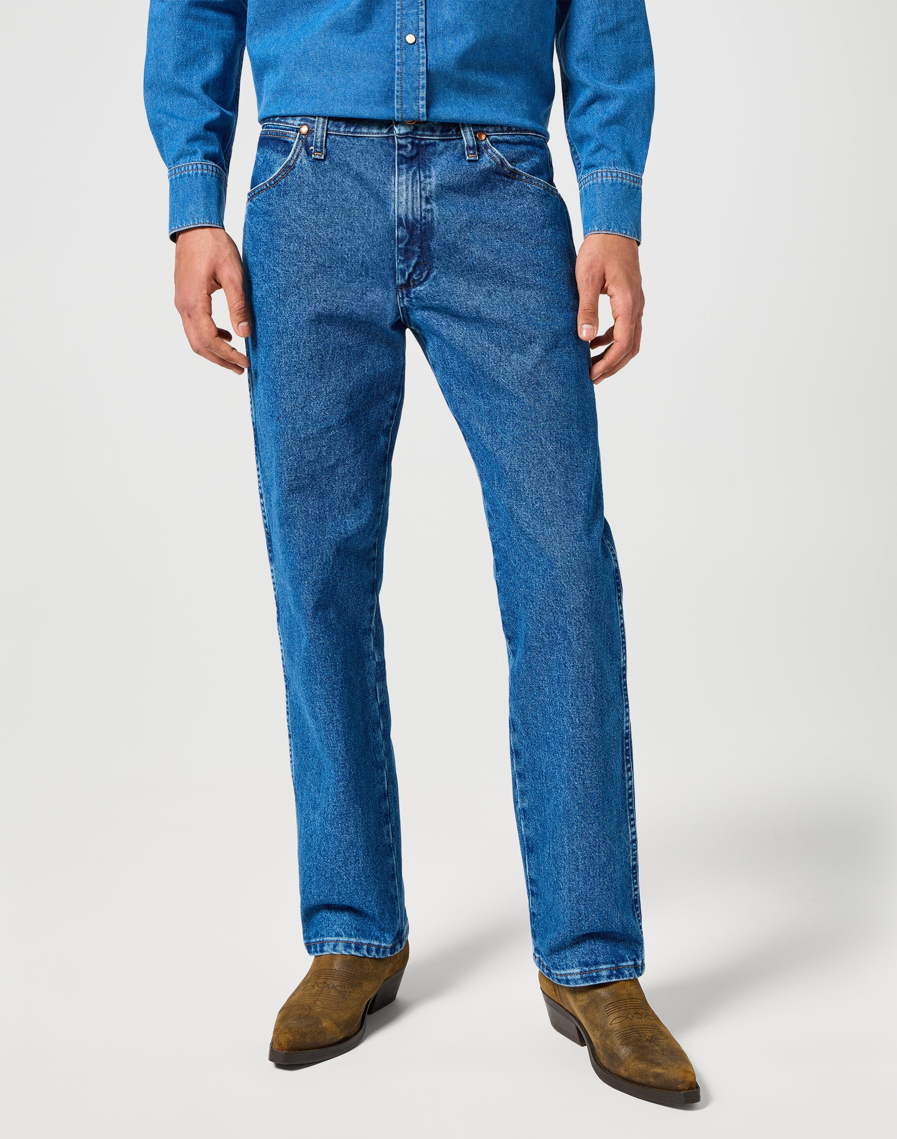 13MWZ en jean délavé Wrangler   