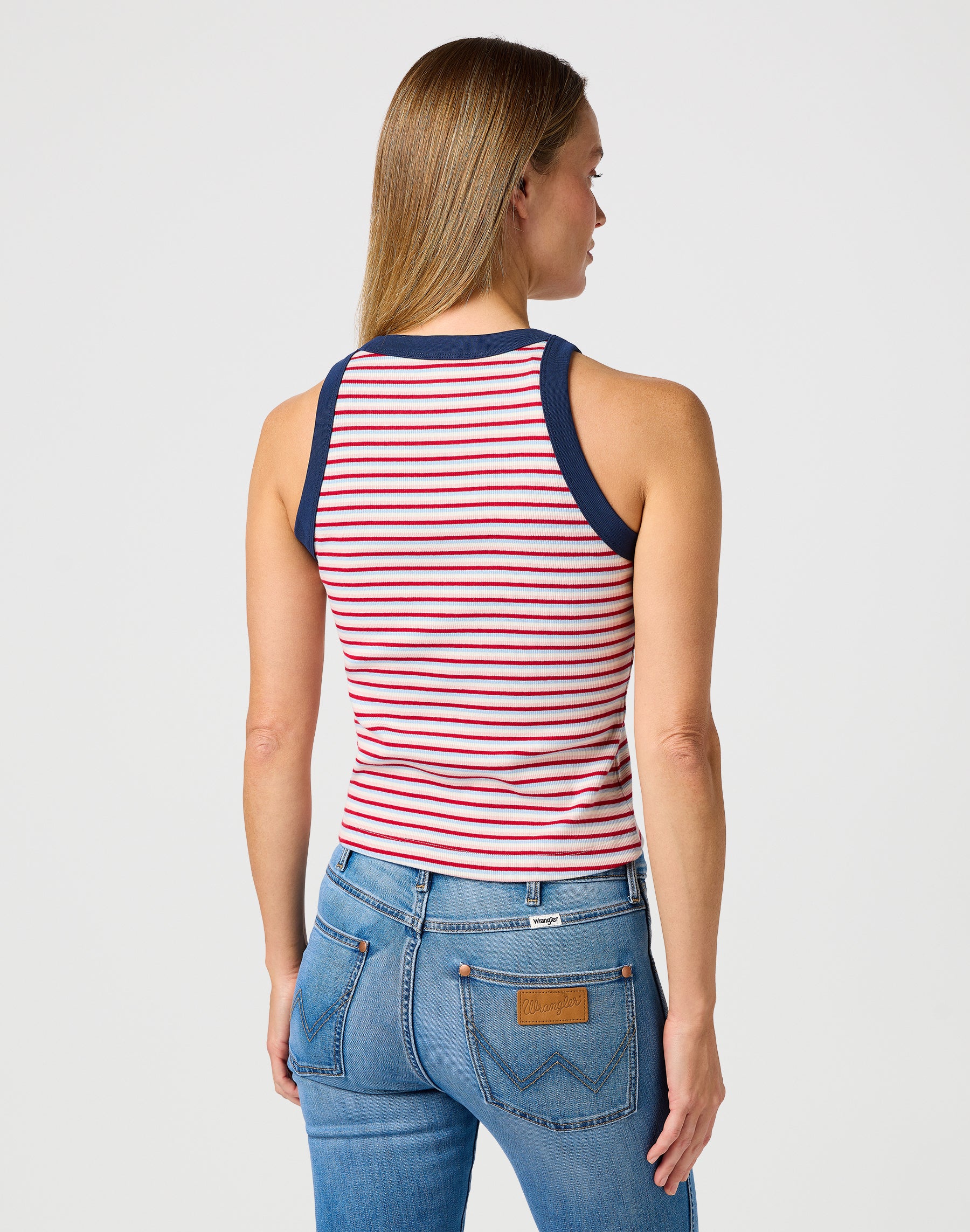 Débardeur Ringer in Chili T-shirts Wrangler