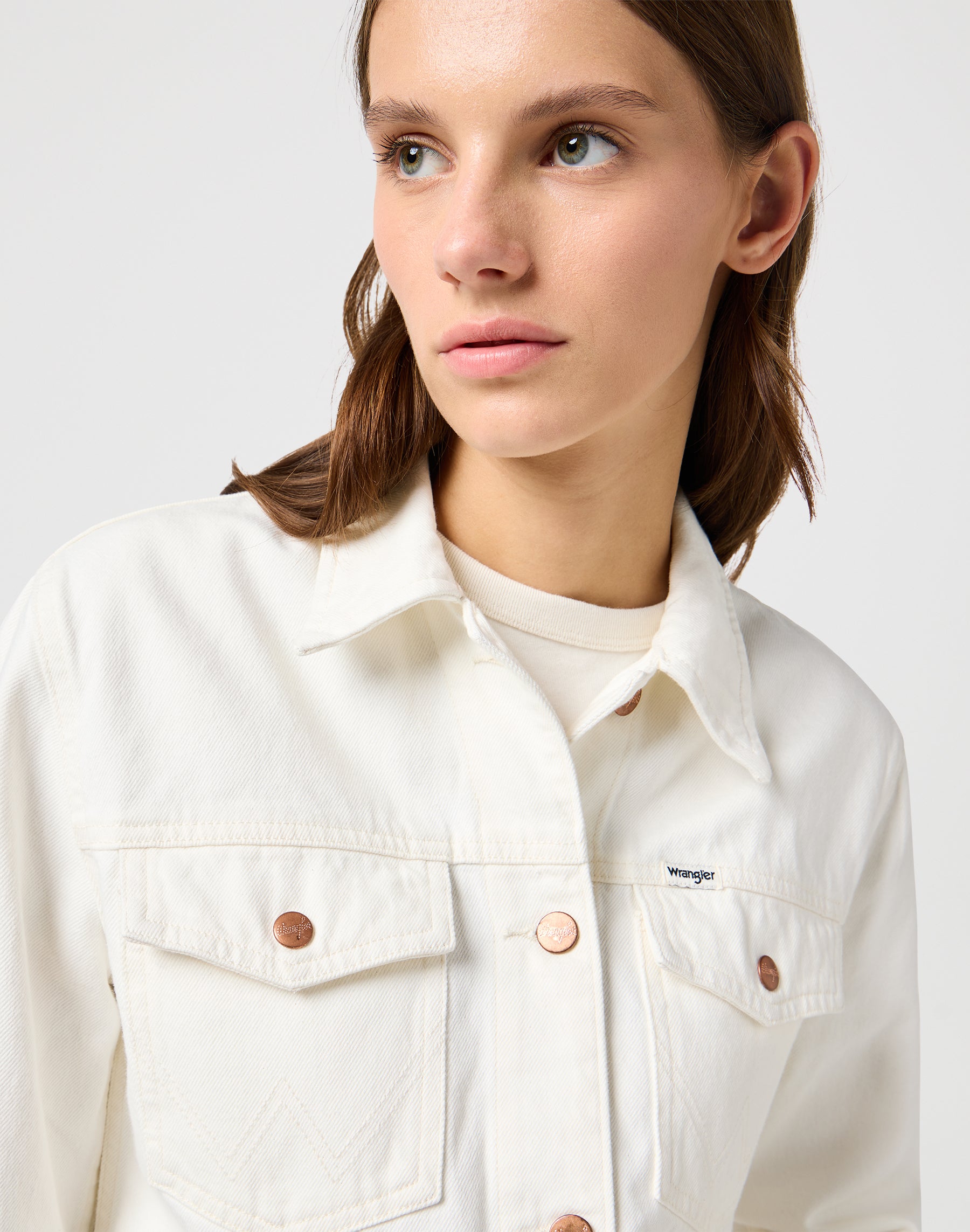 Veste Heritage in Worn White Vestes Wrangler