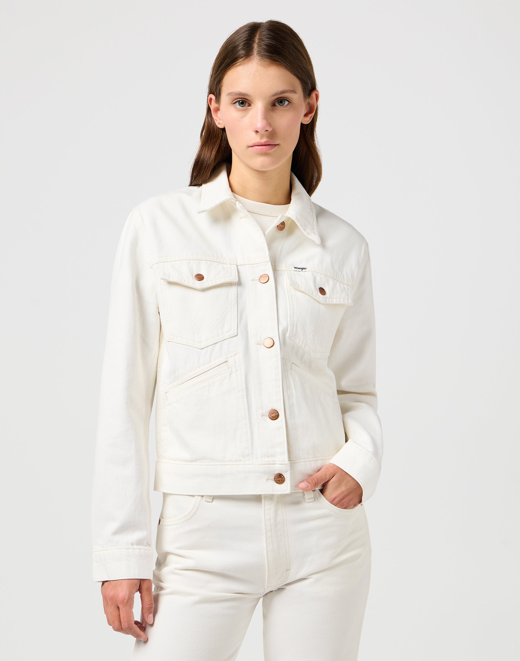 Veste Heritage in Worn White Vestes Wrangler