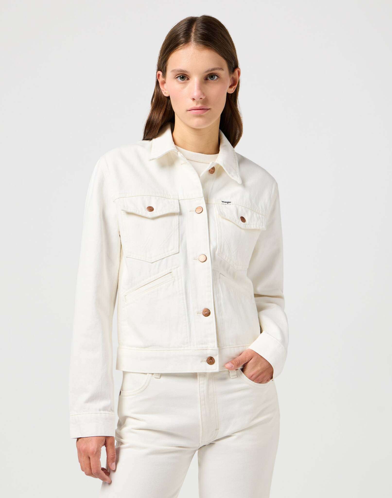 Veste Heritage in Worn White Vestes Wrangler