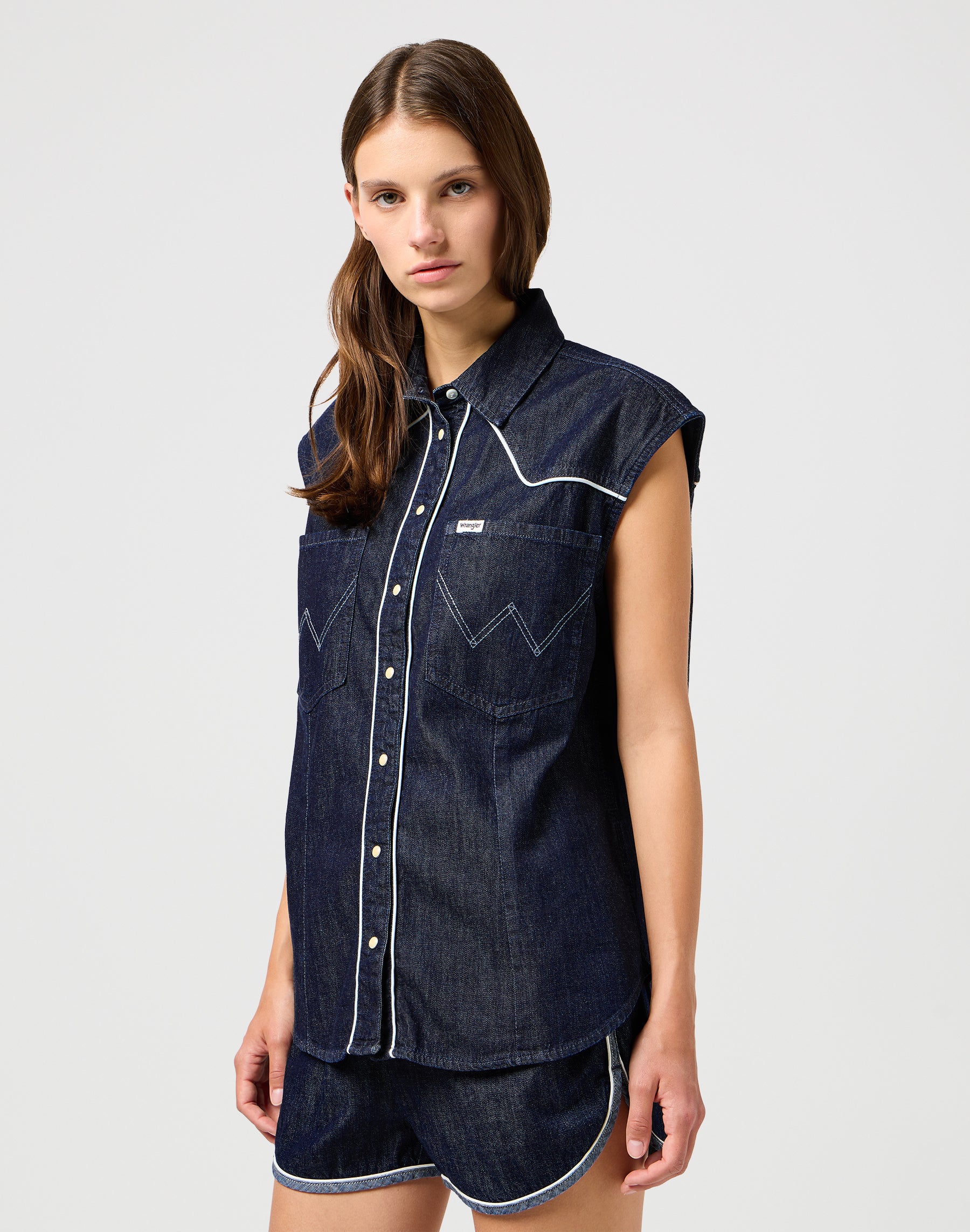 Chemise sans manches in Saddle Chemises Wrangler