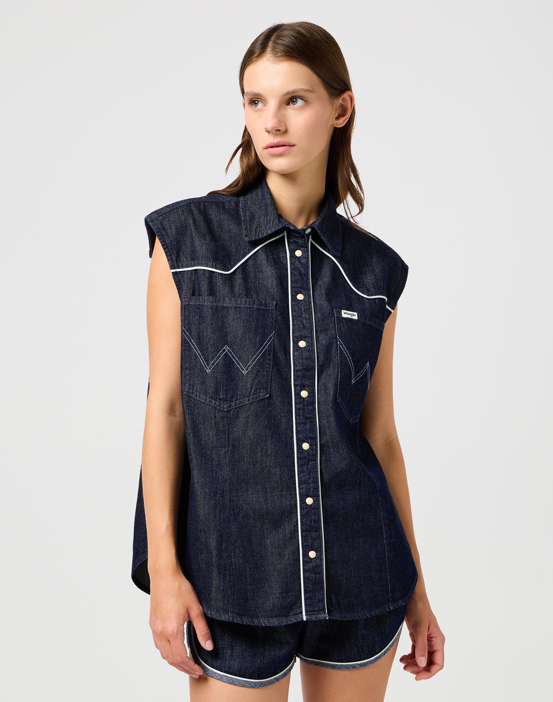 Chemise sans manches in Saddle Chemises Wrangler