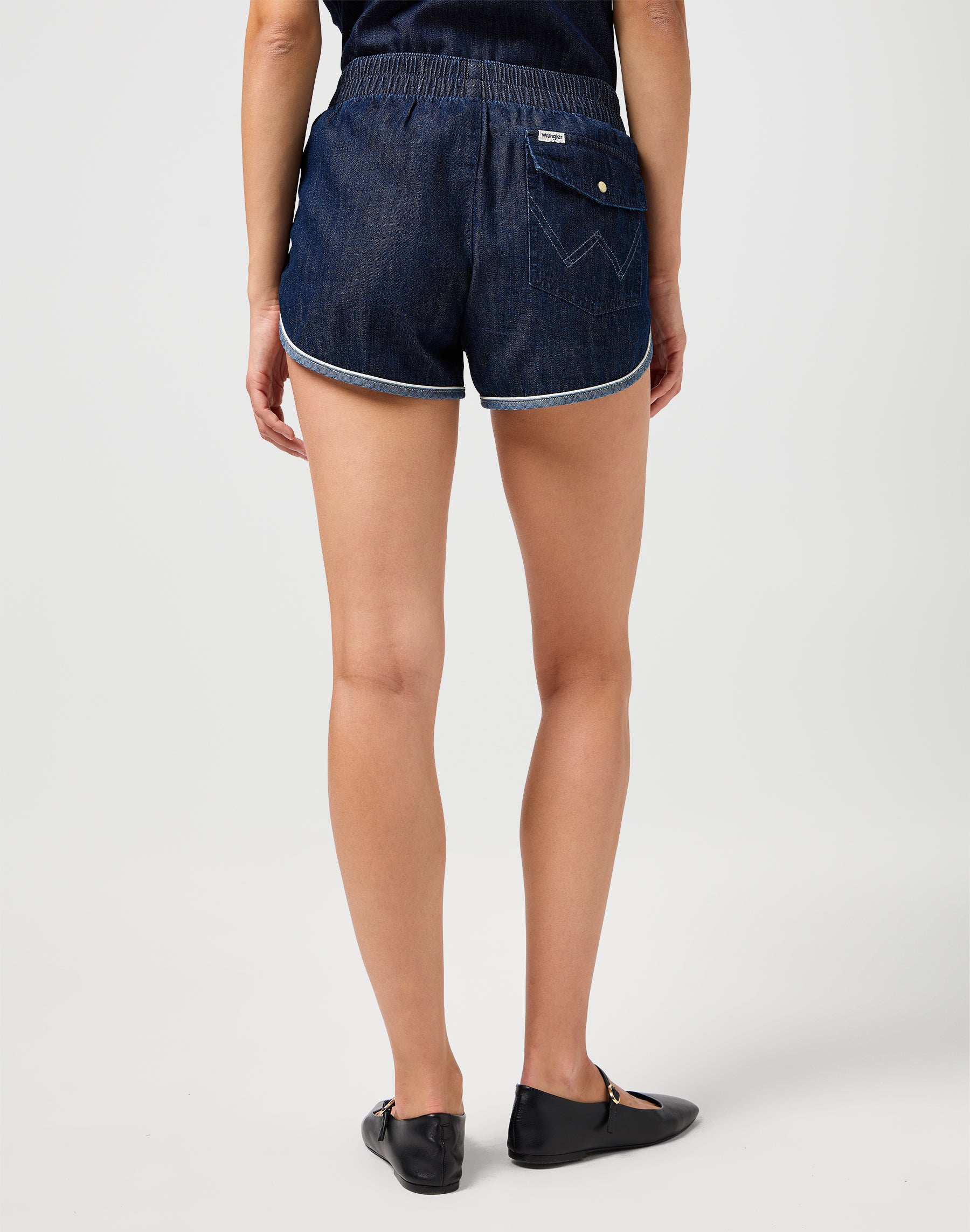 Short Piped en jean Saddle Wrangler