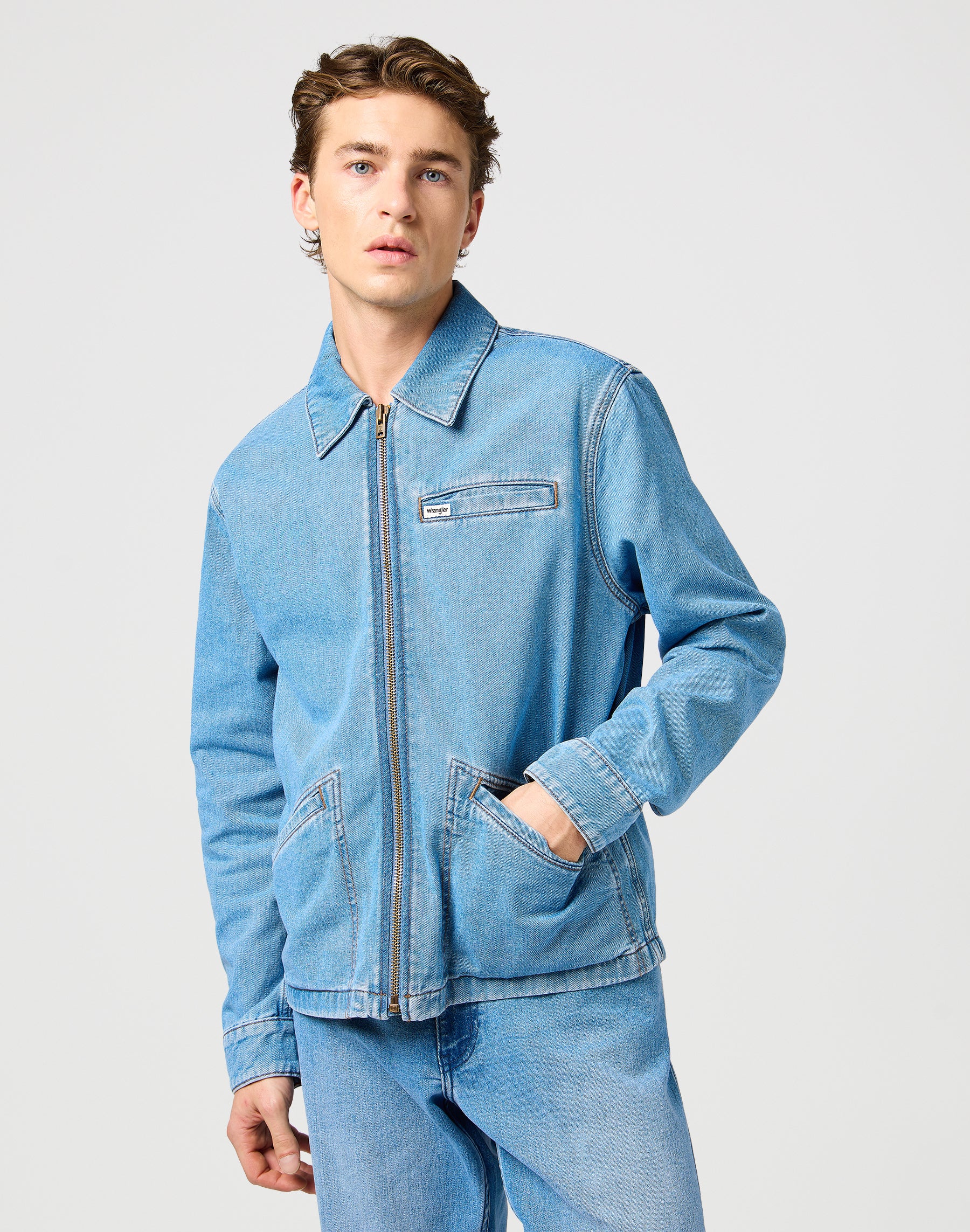 Veste utilitaire Rodeo en bleu bohémien Vestes Wrangler