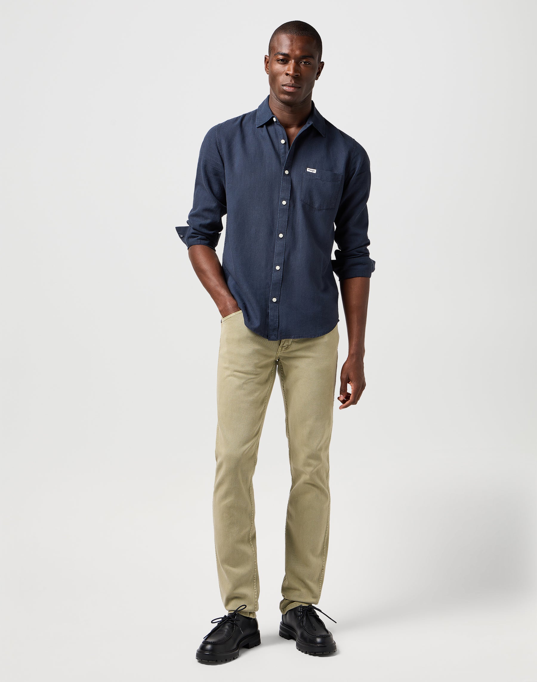 1 pt Shirt in Dark Navy Chemises Wrangler