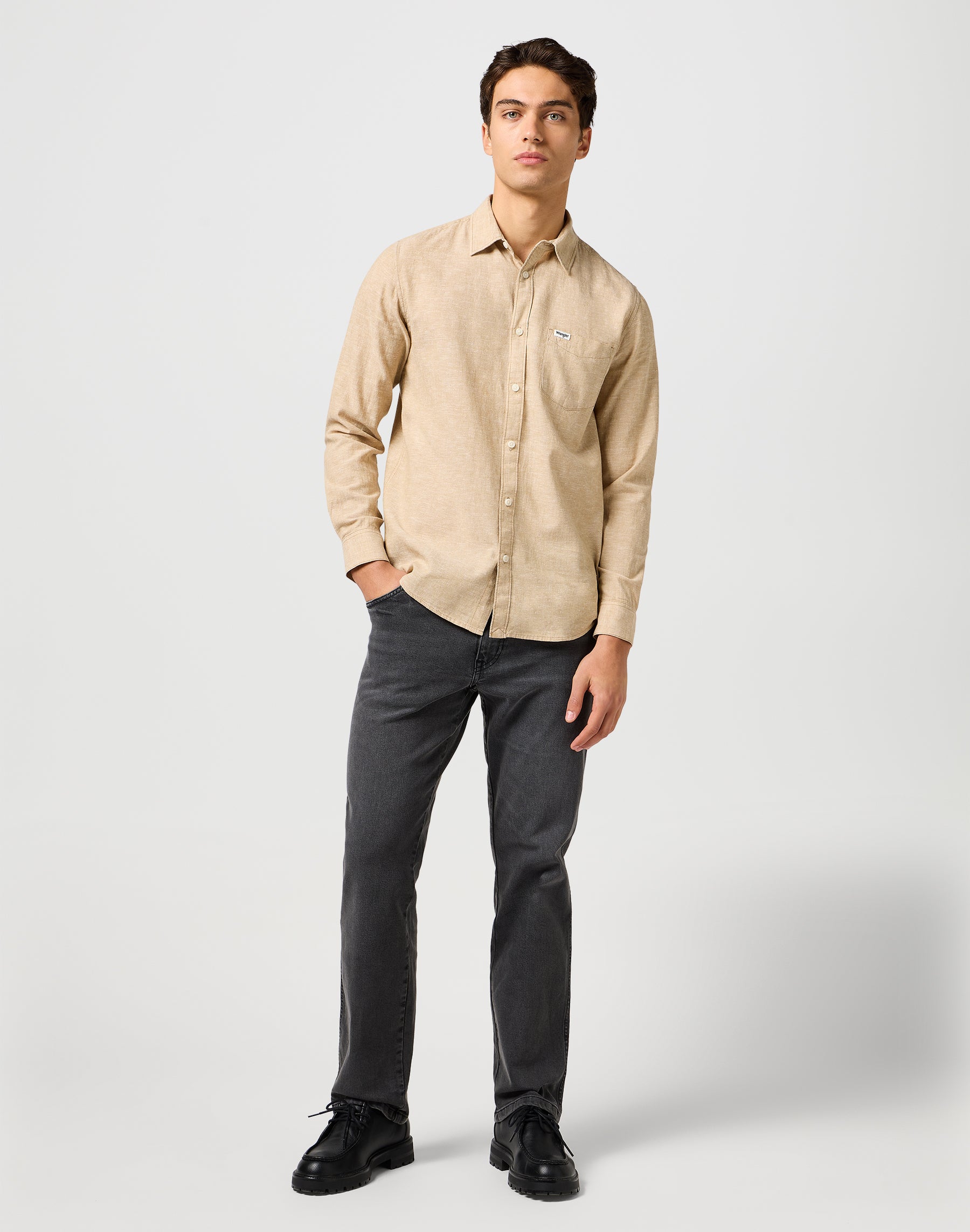 1 pt Chemise dans Timberwolf Chemises Wrangler