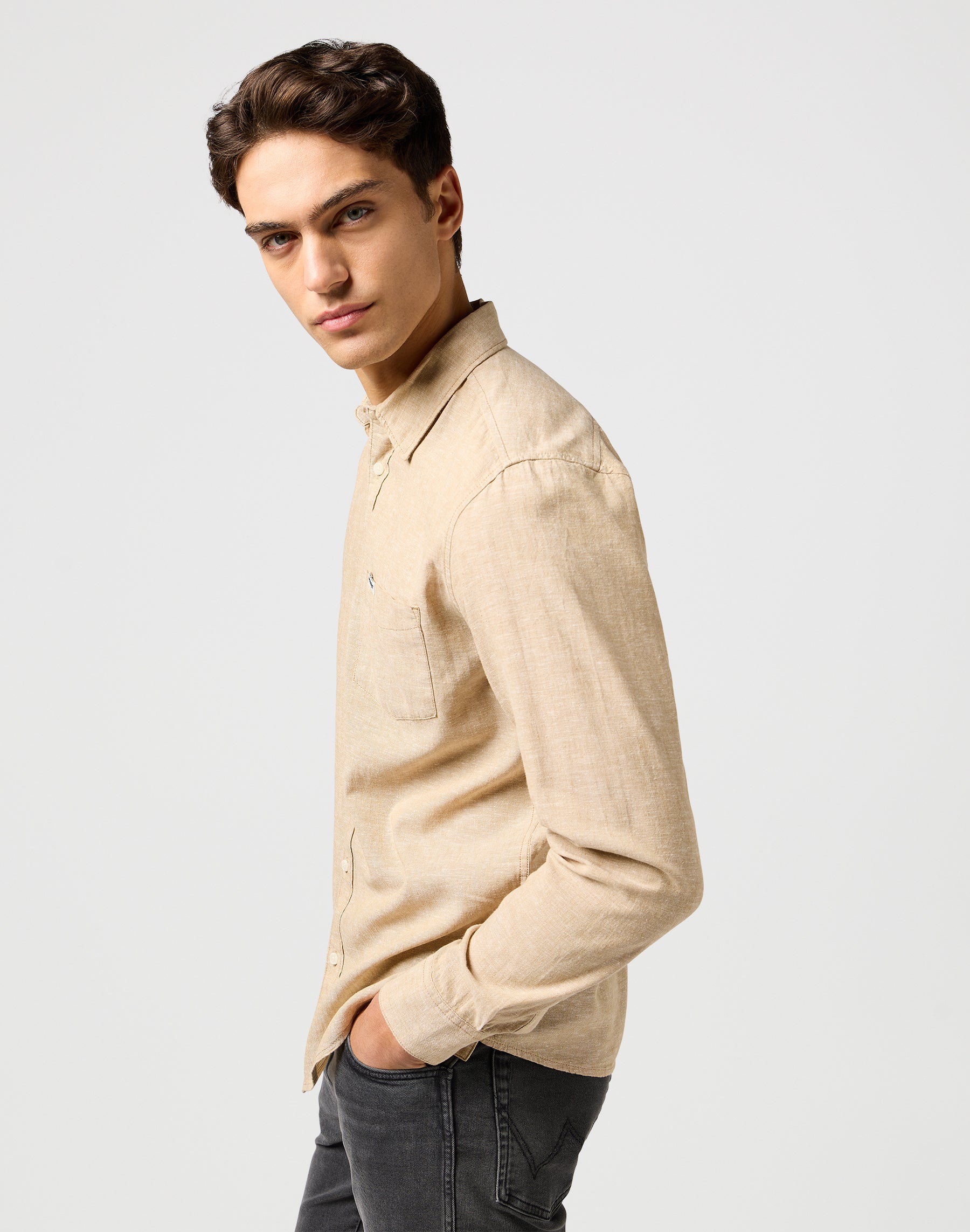 1 pt Chemise dans Timberwolf Chemises Wrangler