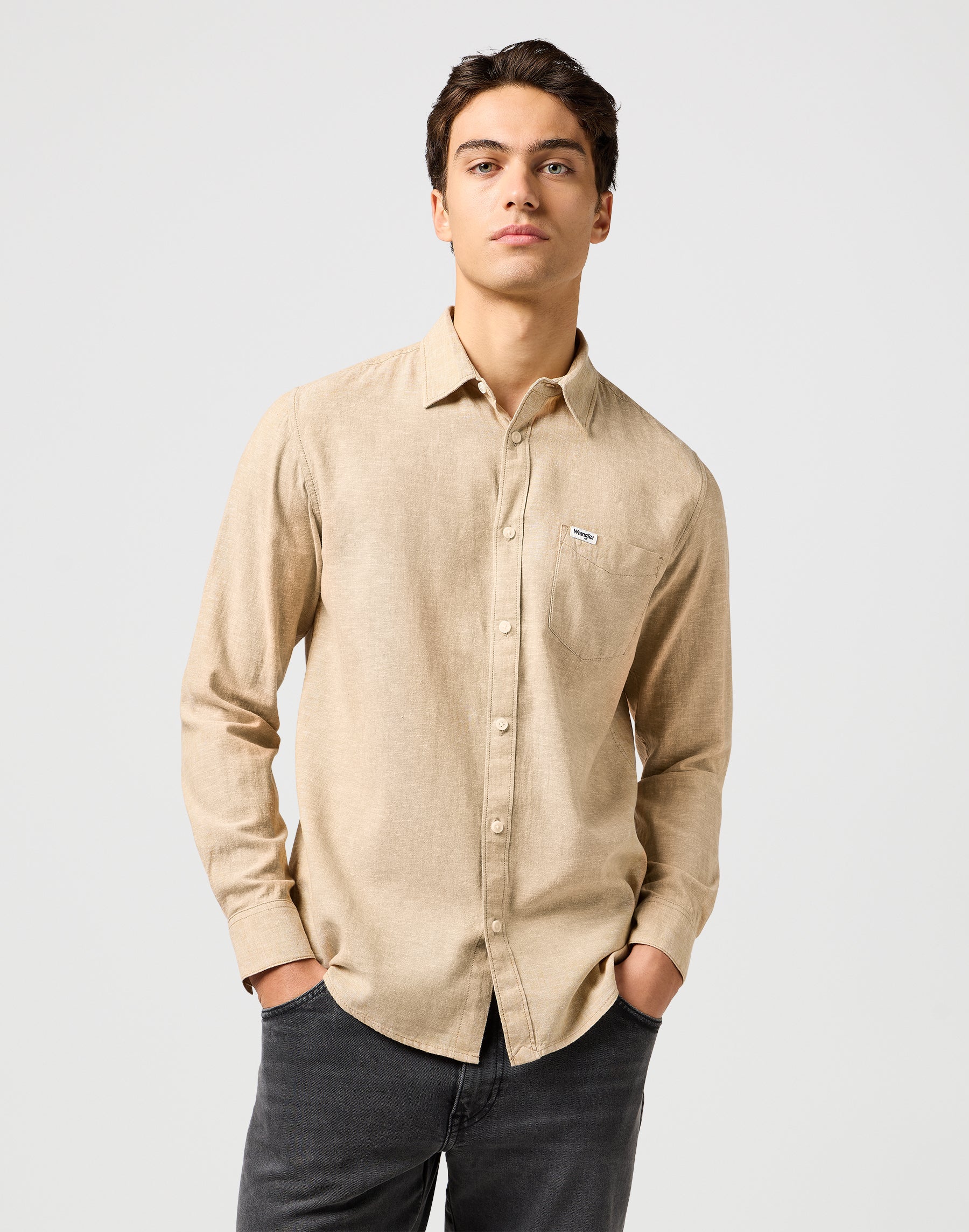 1 pt Chemise dans Timberwolf Chemises Wrangler