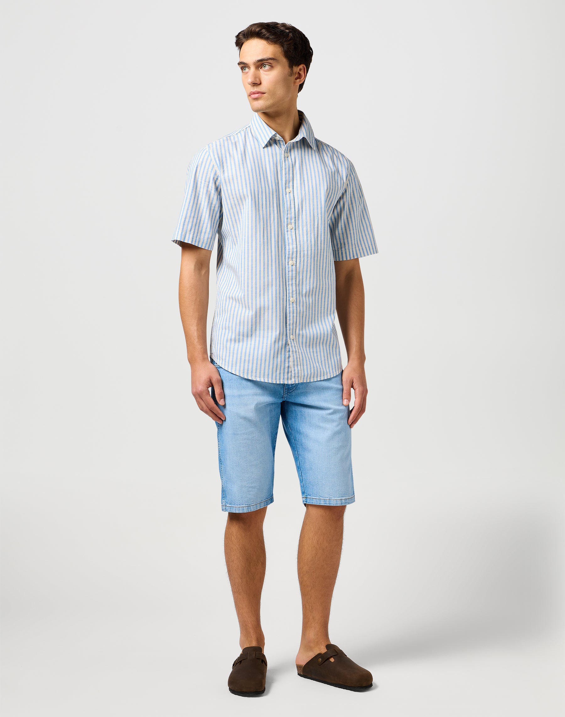 Ss Shirt in Pacific Stripe Chemises Wrangler